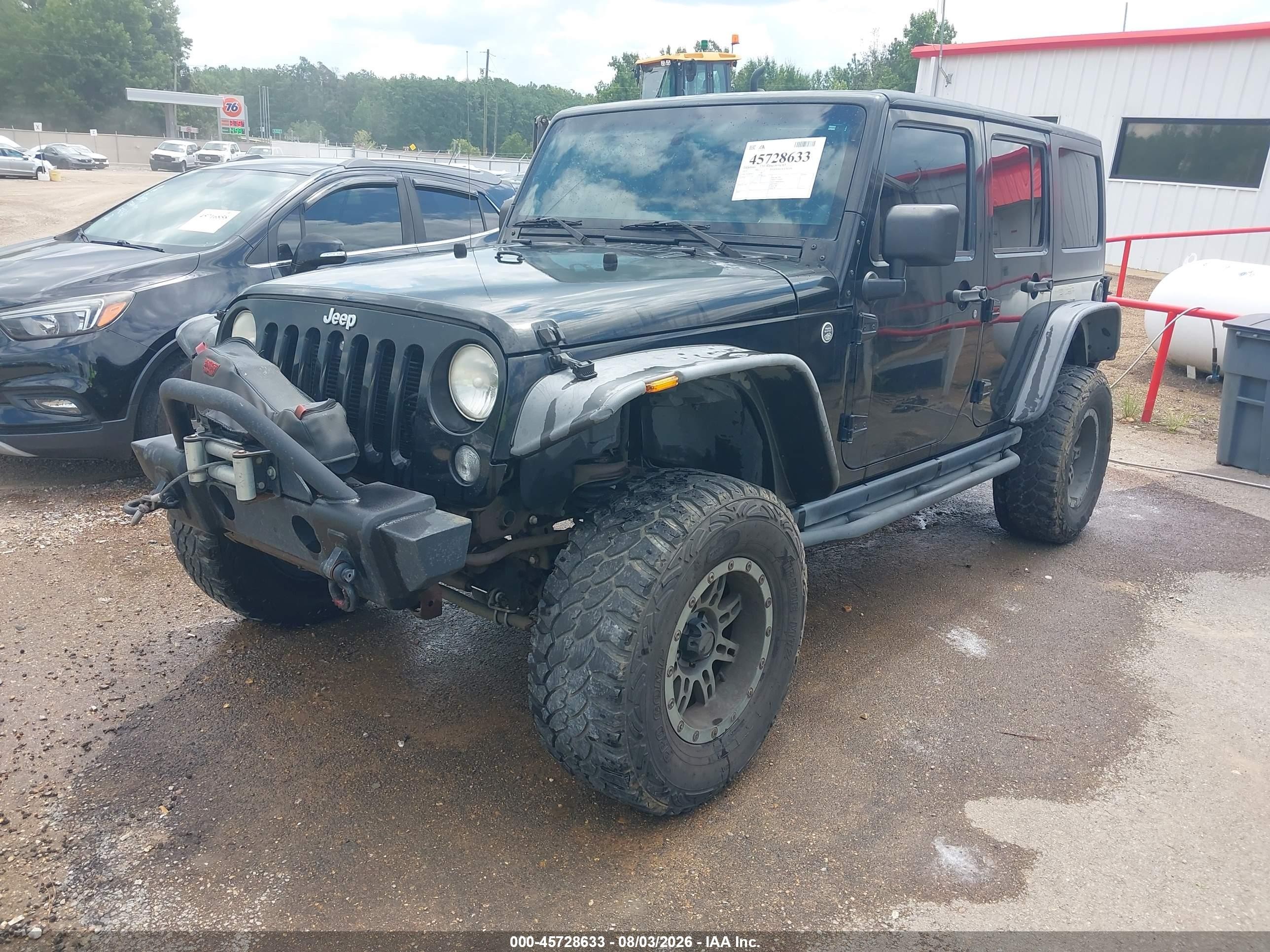 2014 Jeep Wrangler Unlimited Sahara Black vin: 1C4BJWEG3EL204344