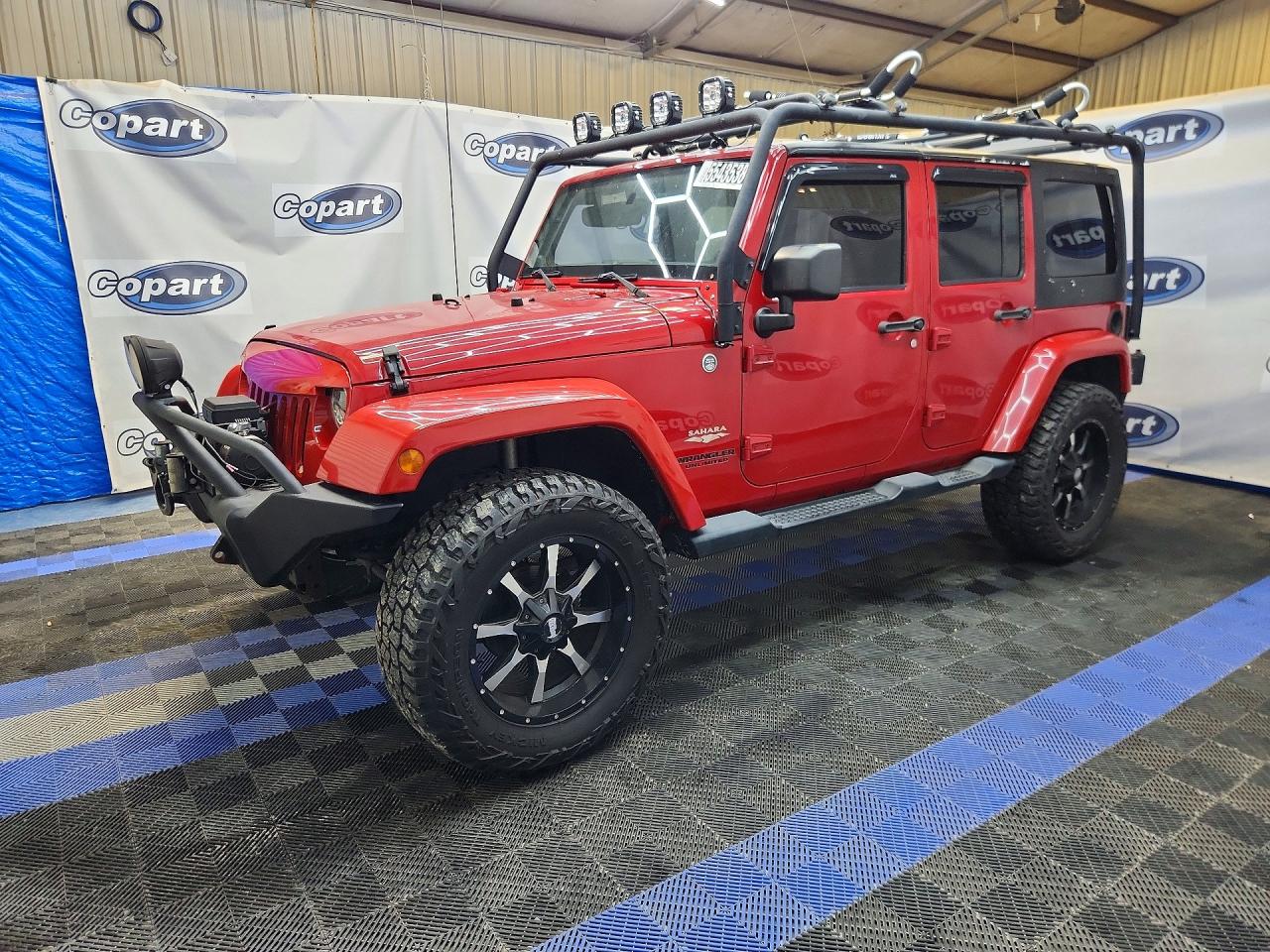 2014 Jeep Wrangler Unlimited Sahara Красный vin: 1C4BJWEG3EL257965