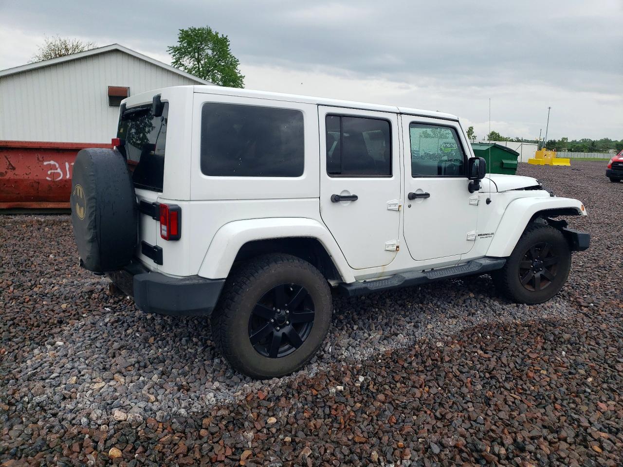2014 Jeep Wrangler Unlimited Sahara White vin: 1C4BJWEG3EL300460
