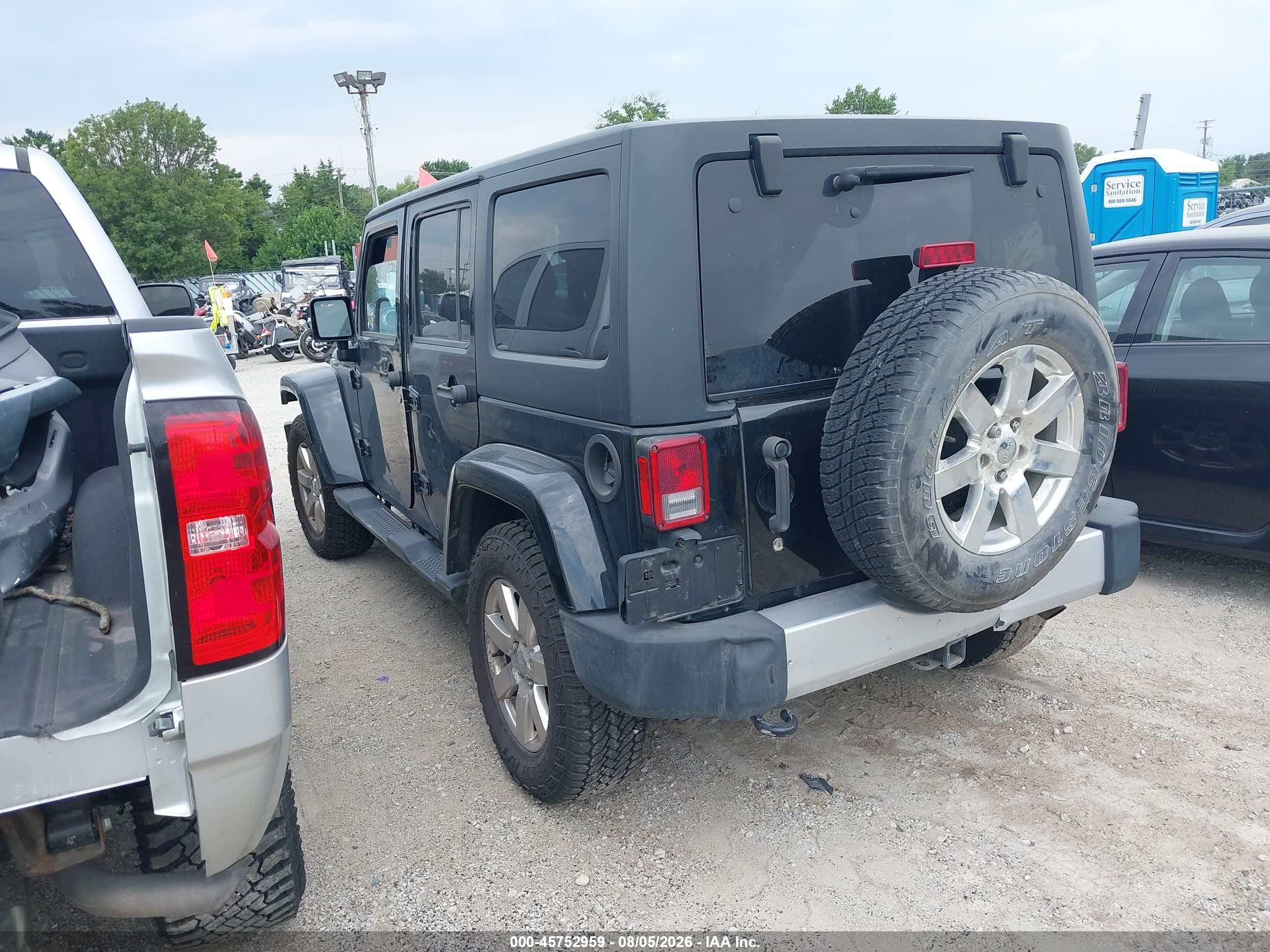 2014 Jeep Wrangler Unlimited Sahara Black vin: 1C4BJWEG3EL302340