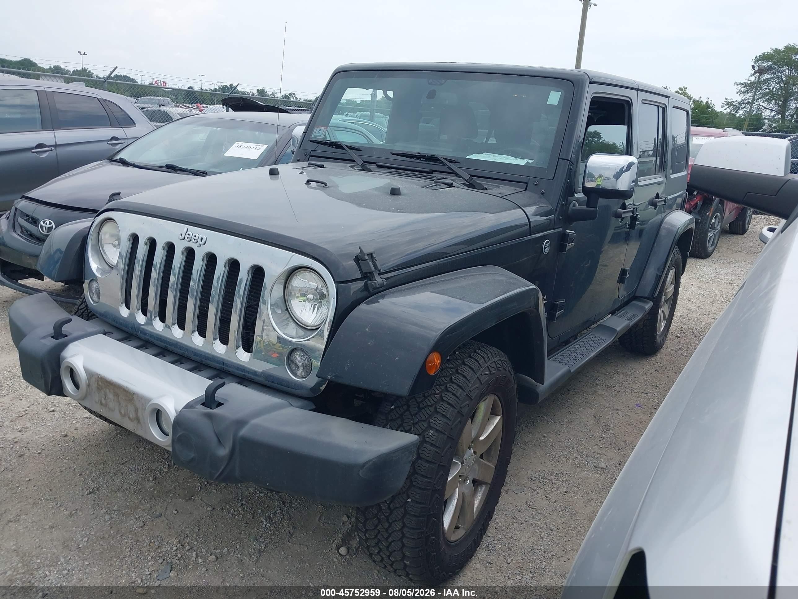 2014 Jeep Wrangler Unlimited Sahara Black vin: 1C4BJWEG3EL302340