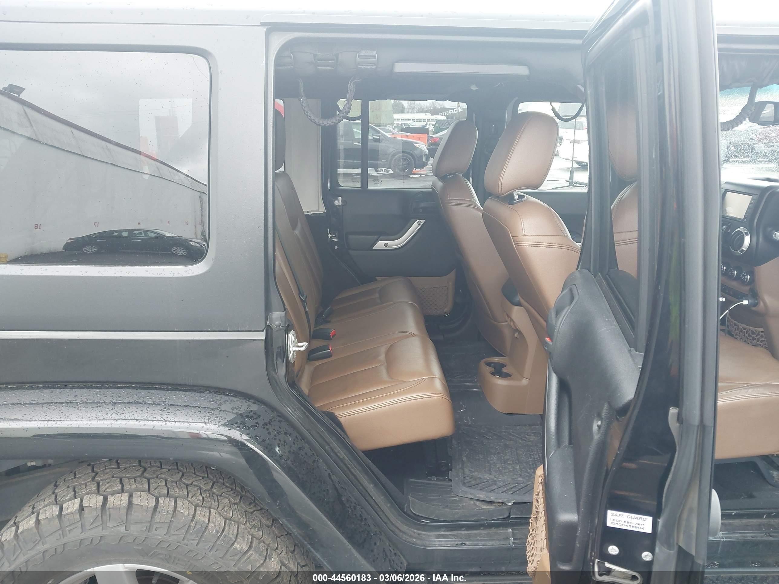 2015 Jeep Wrangler Unlimited Sahara Black vin: 1C4BJWEG3FL516908