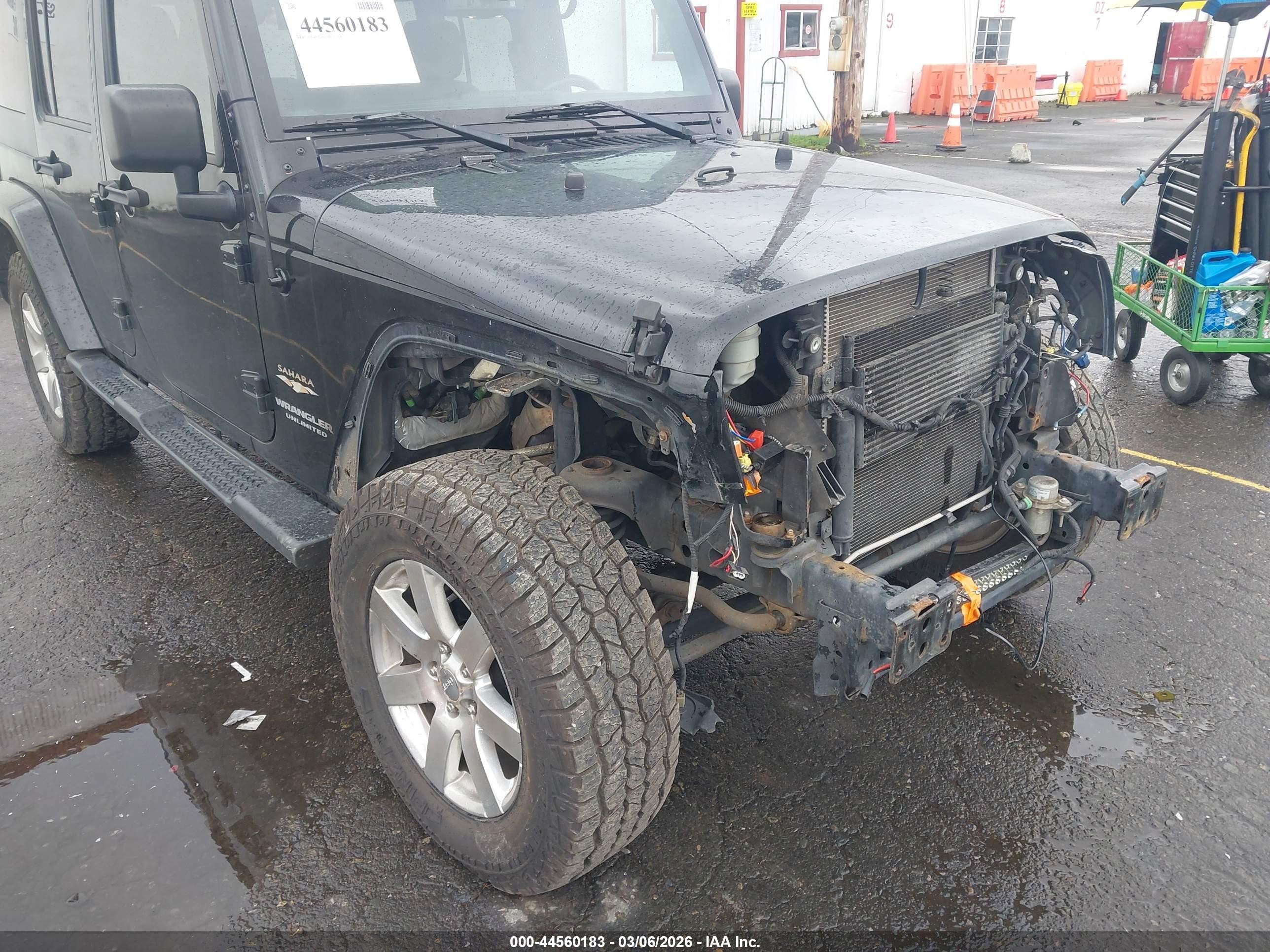 2015 Jeep Wrangler Unlimited Sahara Black vin: 1C4BJWEG3FL516908