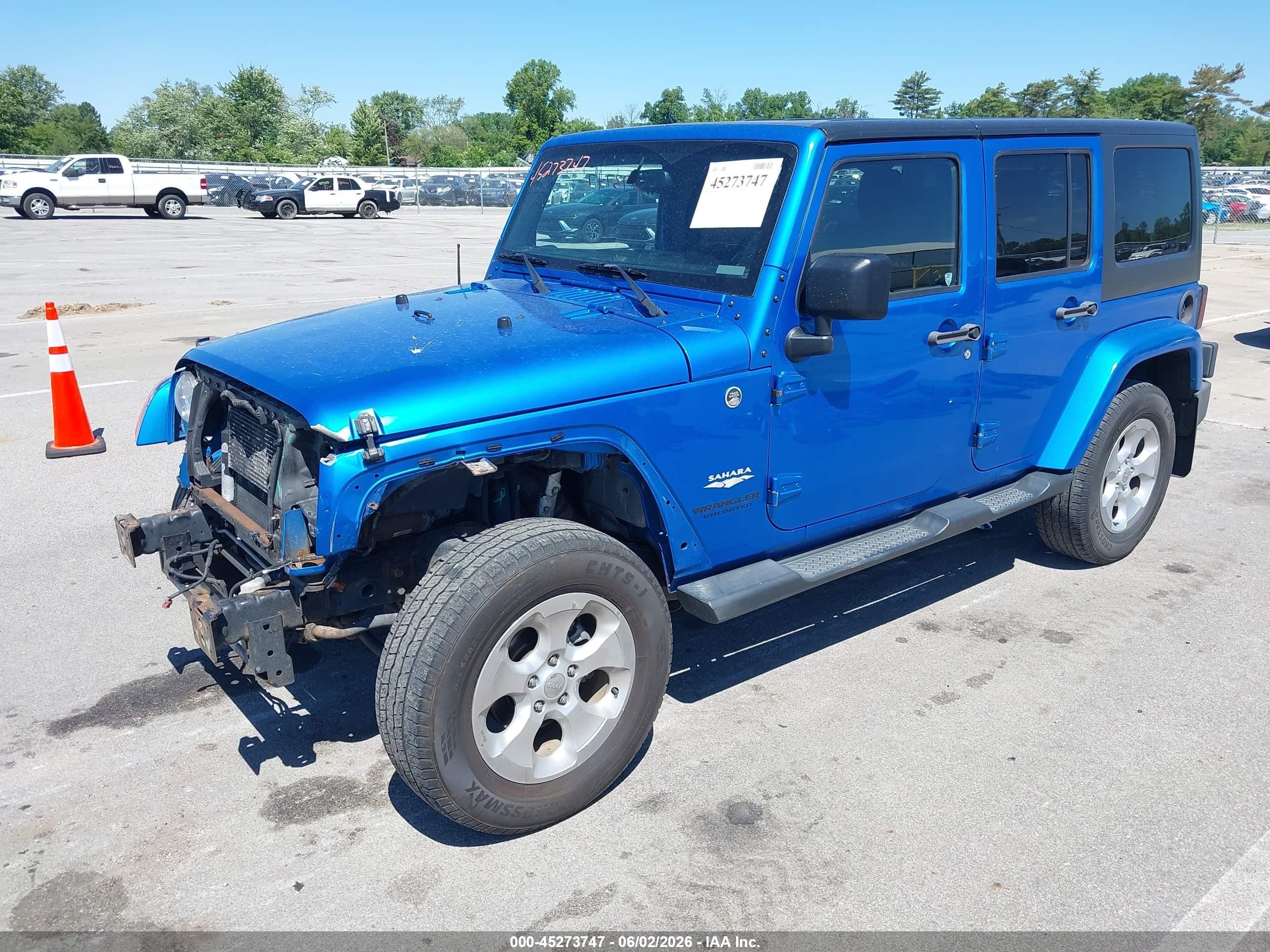 2015 Jeep Wrangler Unlimited Sahara Blue vin: 1C4BJWEG3FL555708