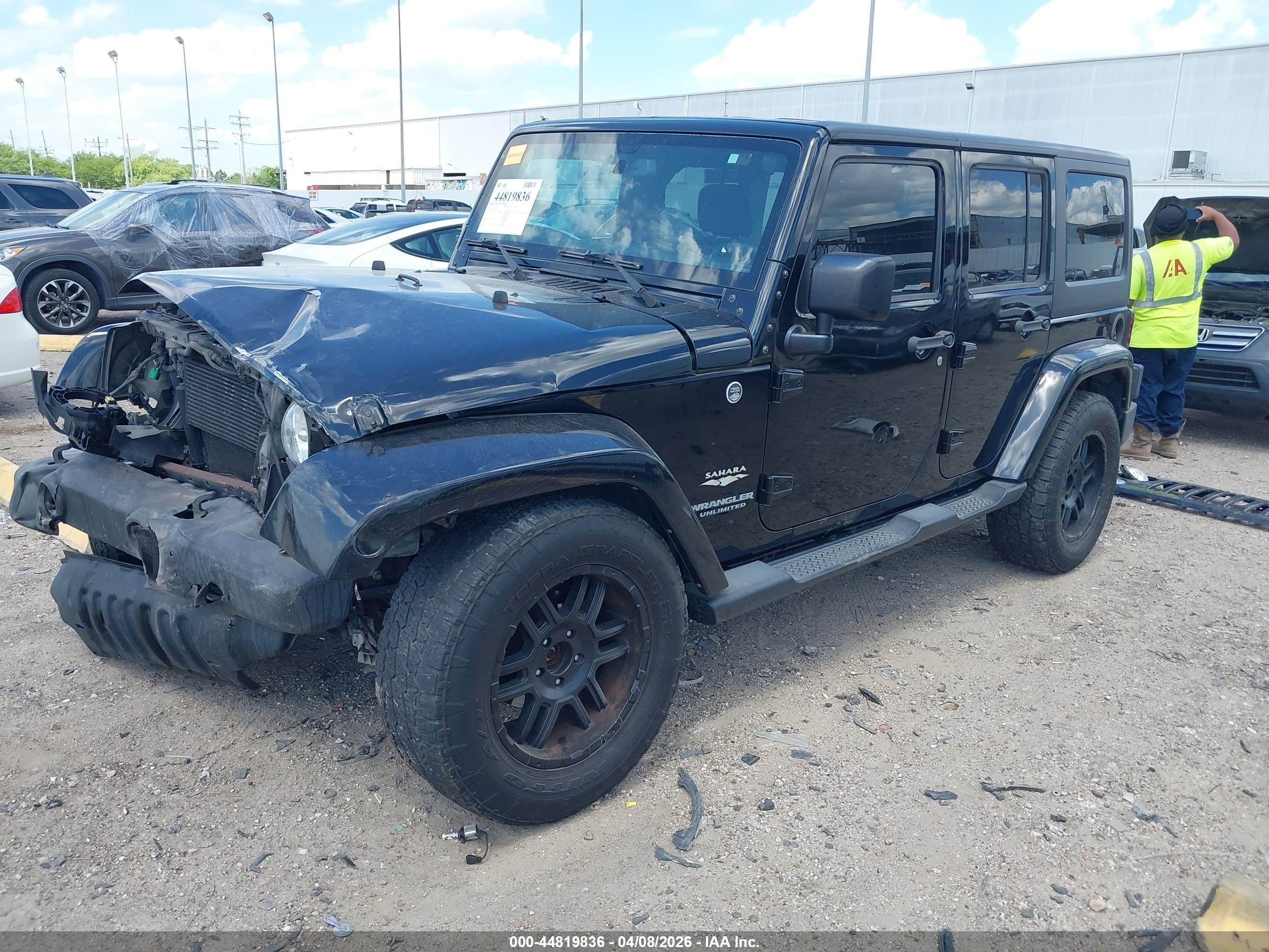 2015 Jeep Wrangler Unlimited Sahara Black vin: 1C4BJWEG3FL592452