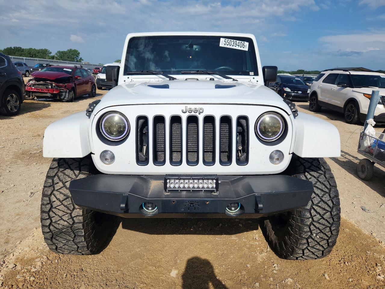 2015 Jeep Wrangler Unlimited Sahara White vin: 1C4BJWEG3FL607922