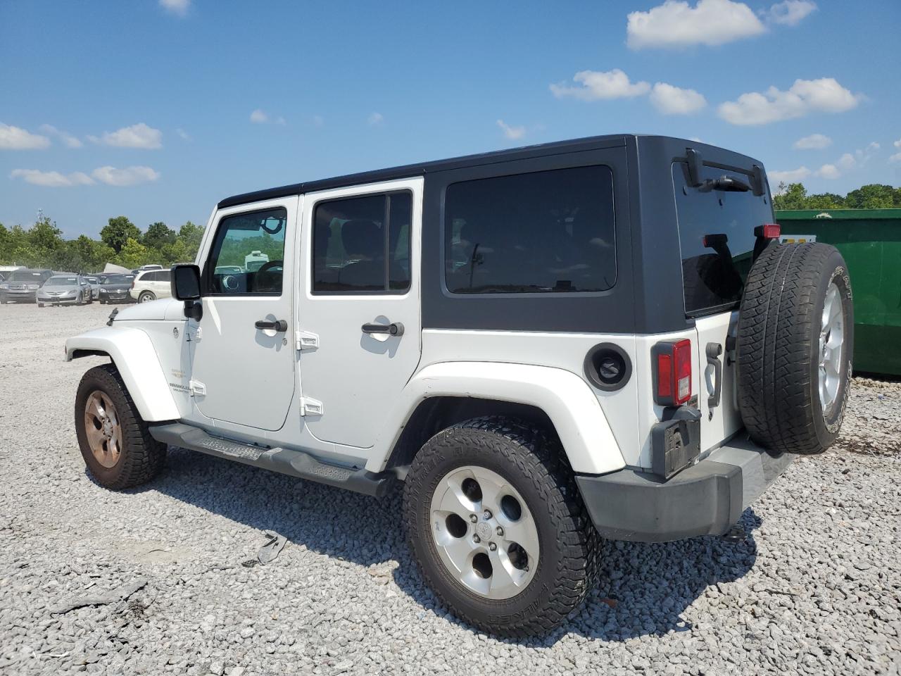 2015 Jeep Wrangler Unlimited Sahara White vin: 1C4BJWEG3FL636997