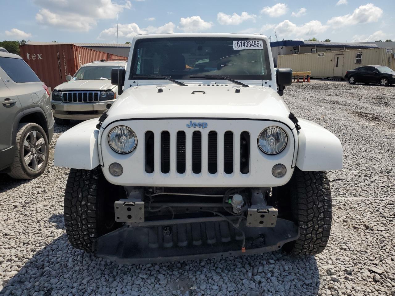 2015 Jeep Wrangler Unlimited Sahara White vin: 1C4BJWEG3FL636997
