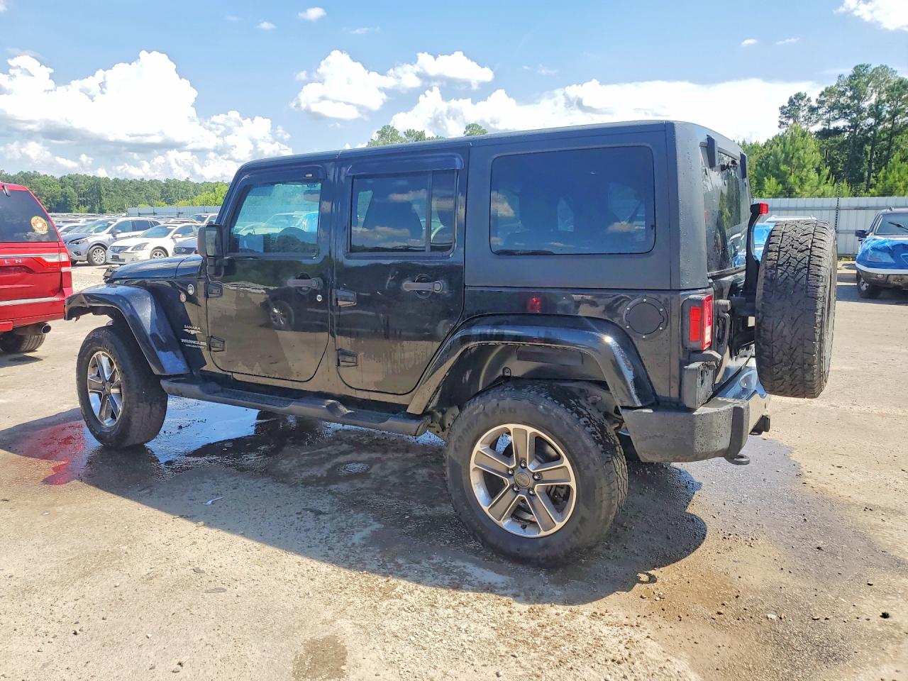 2015 Jeep Wrangler Unlimited Sahara Black vin: 1C4BJWEG3FL771364