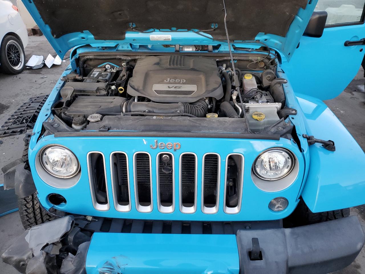 2018 Jeep Wrangler Unlimited Sahara Синий vin: 1C4BJWEG3JL918839