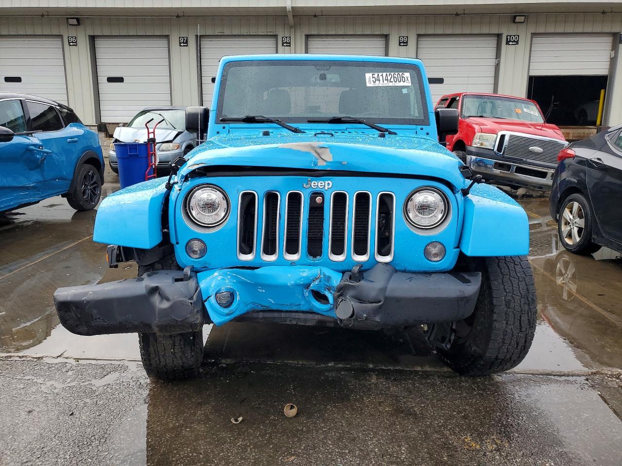 2018 Jeep Wrangler Unlimited Sahara Blue vin: 1C4BJWEG3JL918839