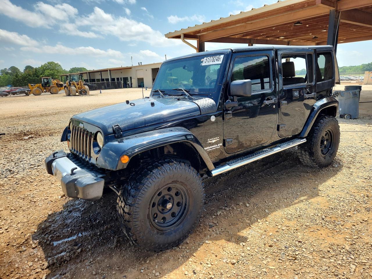 2012 Jeep Wrangler Unlimited Sahara Black vin: 1C4BJWEG4CL111281