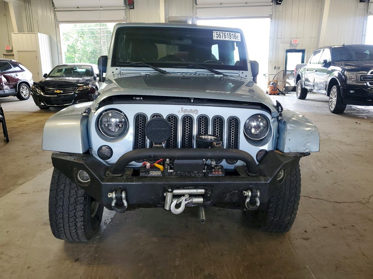 2012 Jeep Wrangler Unlimited Sahara Blue vin: 1C4BJWEG4CL160285
