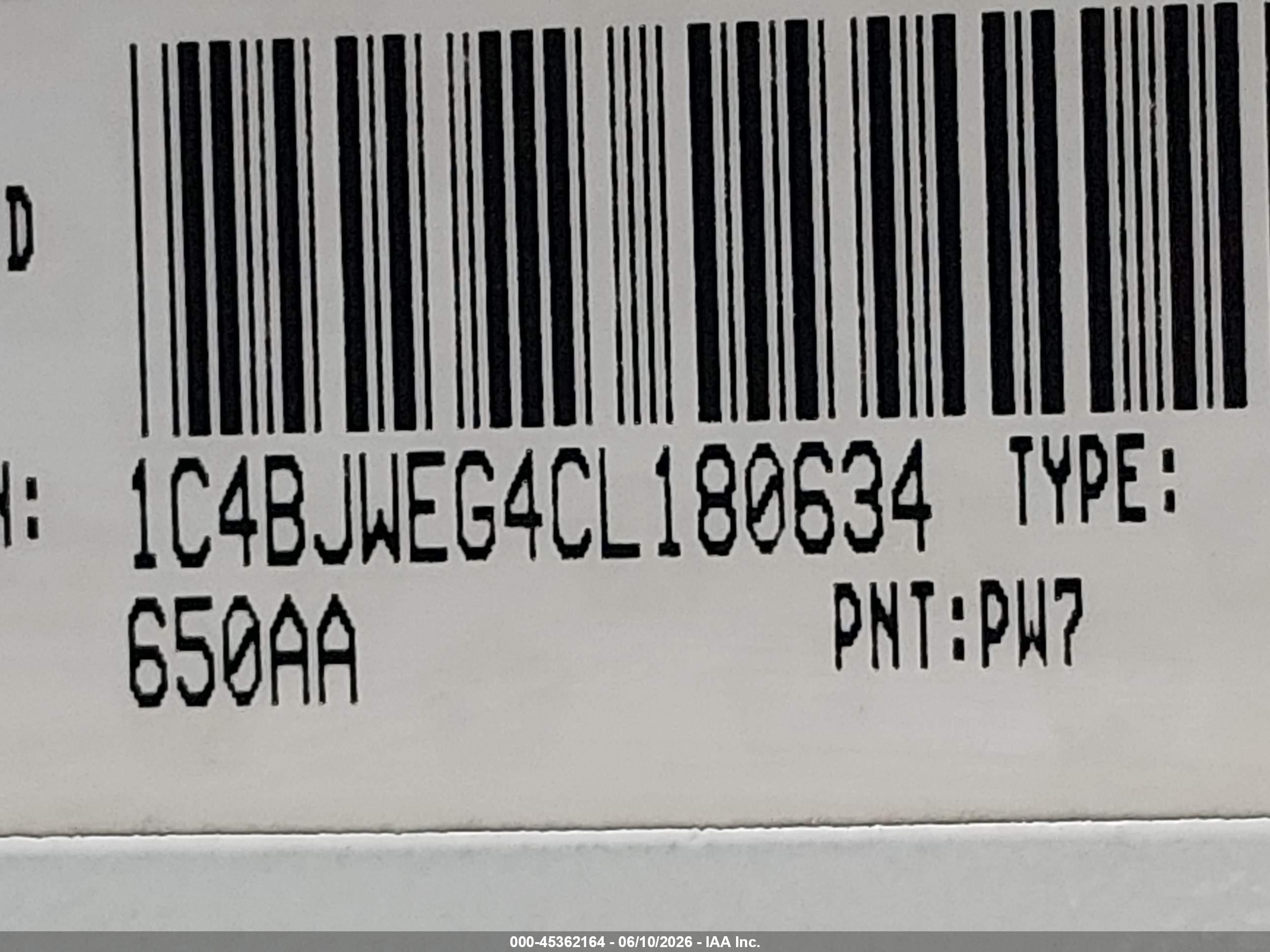2012 Jeep Wrangler Unlimited Sahara Белый vin: 1C4BJWEG4CL180634