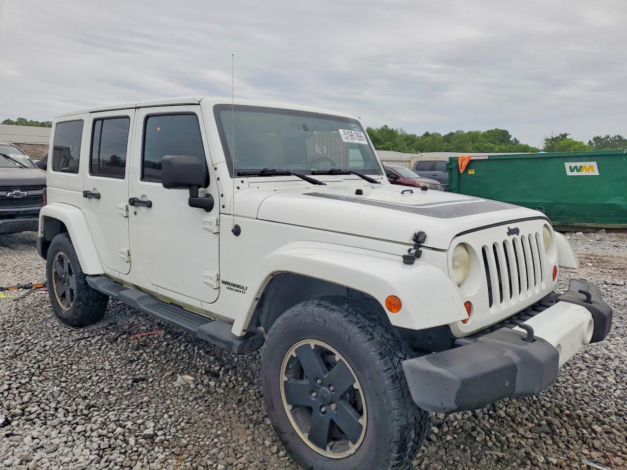 2012 Jeep Wrangler Unlimited Sahara White vin: 1C4BJWEG4CL255154