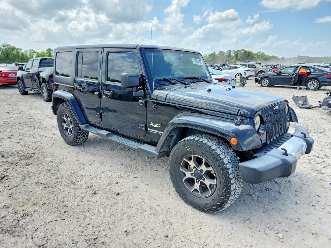 2015 Jeep Wrangler Unlimited Sahara Black vin: 1C4BJWEG4FL624843