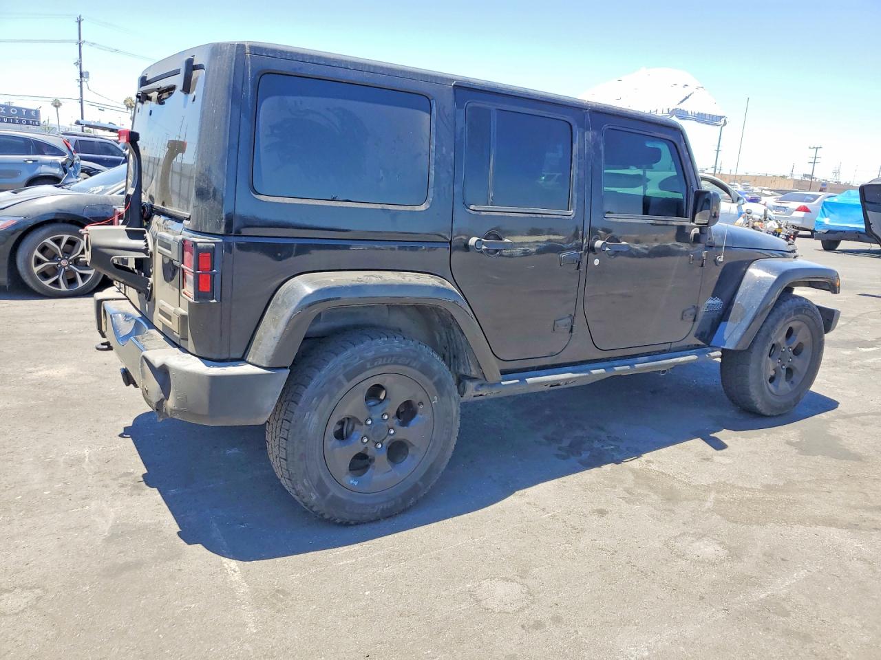 2015 Jeep Wrangler Unlimited Sahara Black vin: 1C4BJWEG4FL703560
