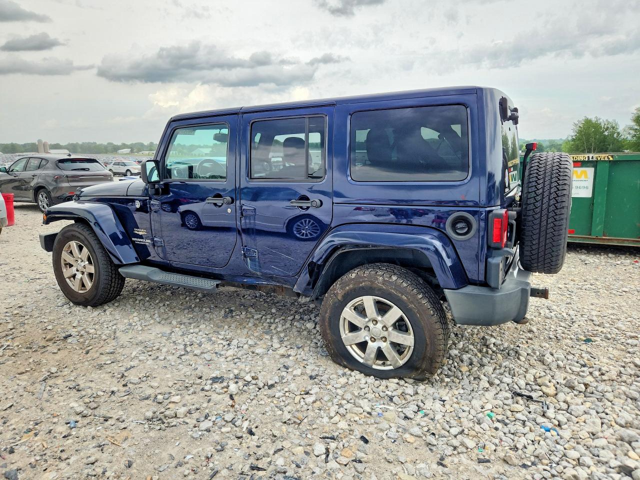 2013 Jeep Wrangler Unlimited Sahara Blue vin: 1C4BJWEG5DL506295