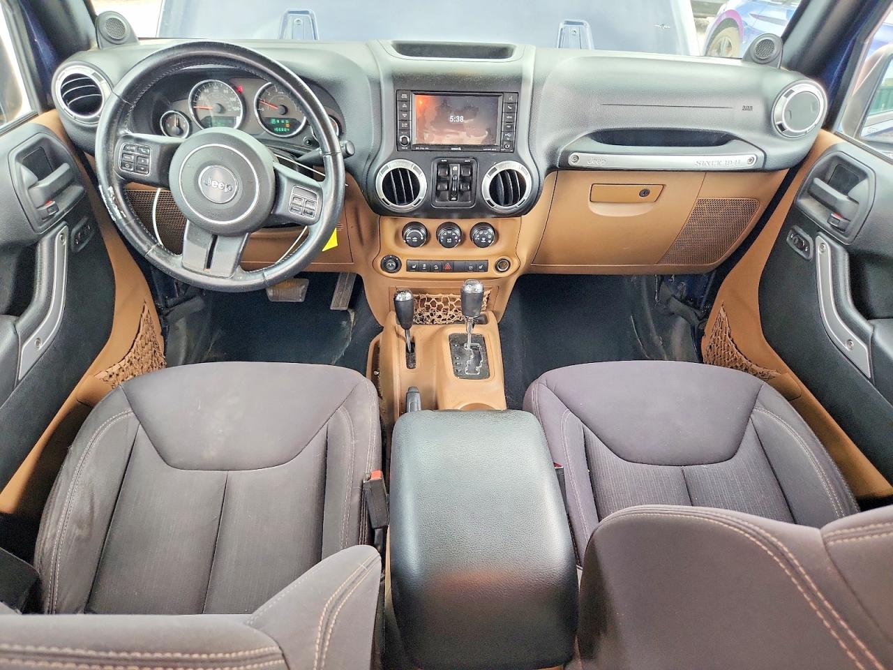 2013 Jeep Wrangler Unlimited Sahara Blue vin: 1C4BJWEG5DL506295