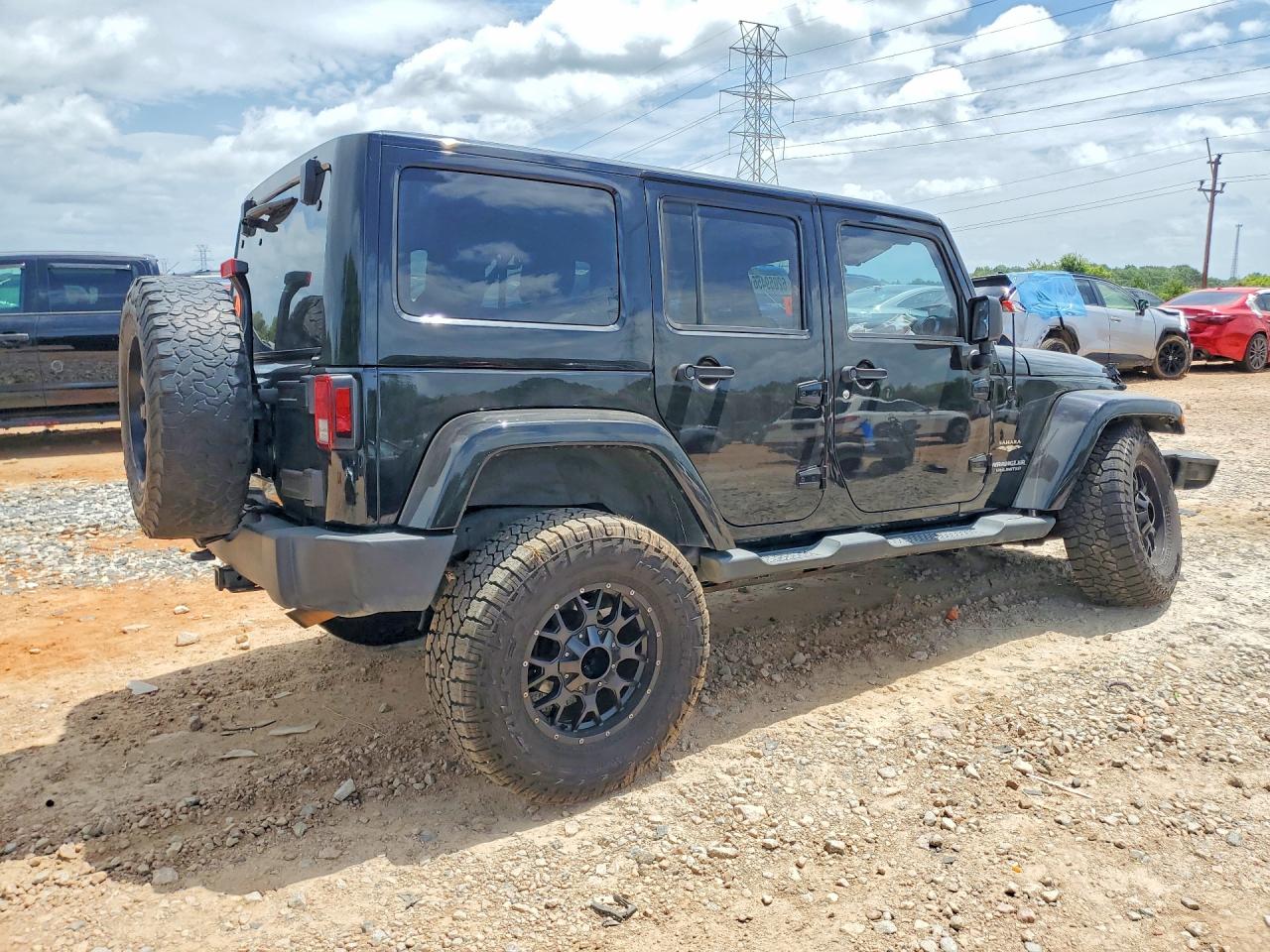 2013 Jeep Wrangler Unlimited Sahara Черный vin: 1C4BJWEG5DL592661