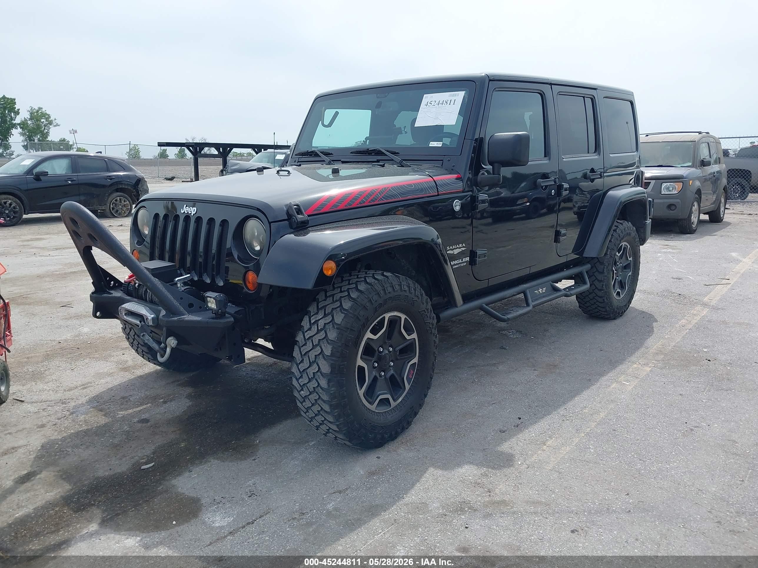 2013 Jeep Wrangler Unlimited Sahara Black vin: 1C4BJWEG5DL657461