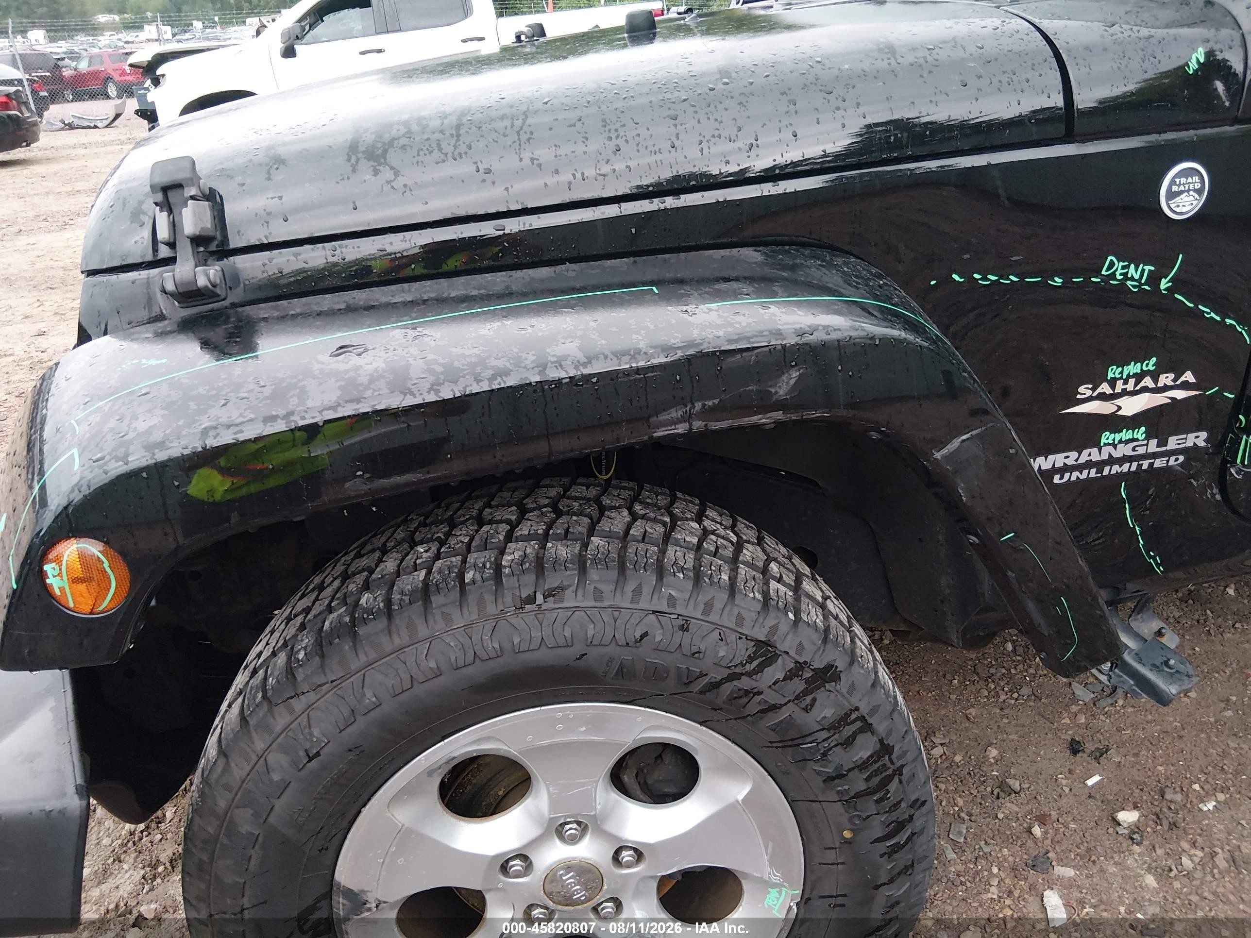 2013 Jeep Wrangler Unlimited Sahara Black vin: 1C4BJWEG5DL703791