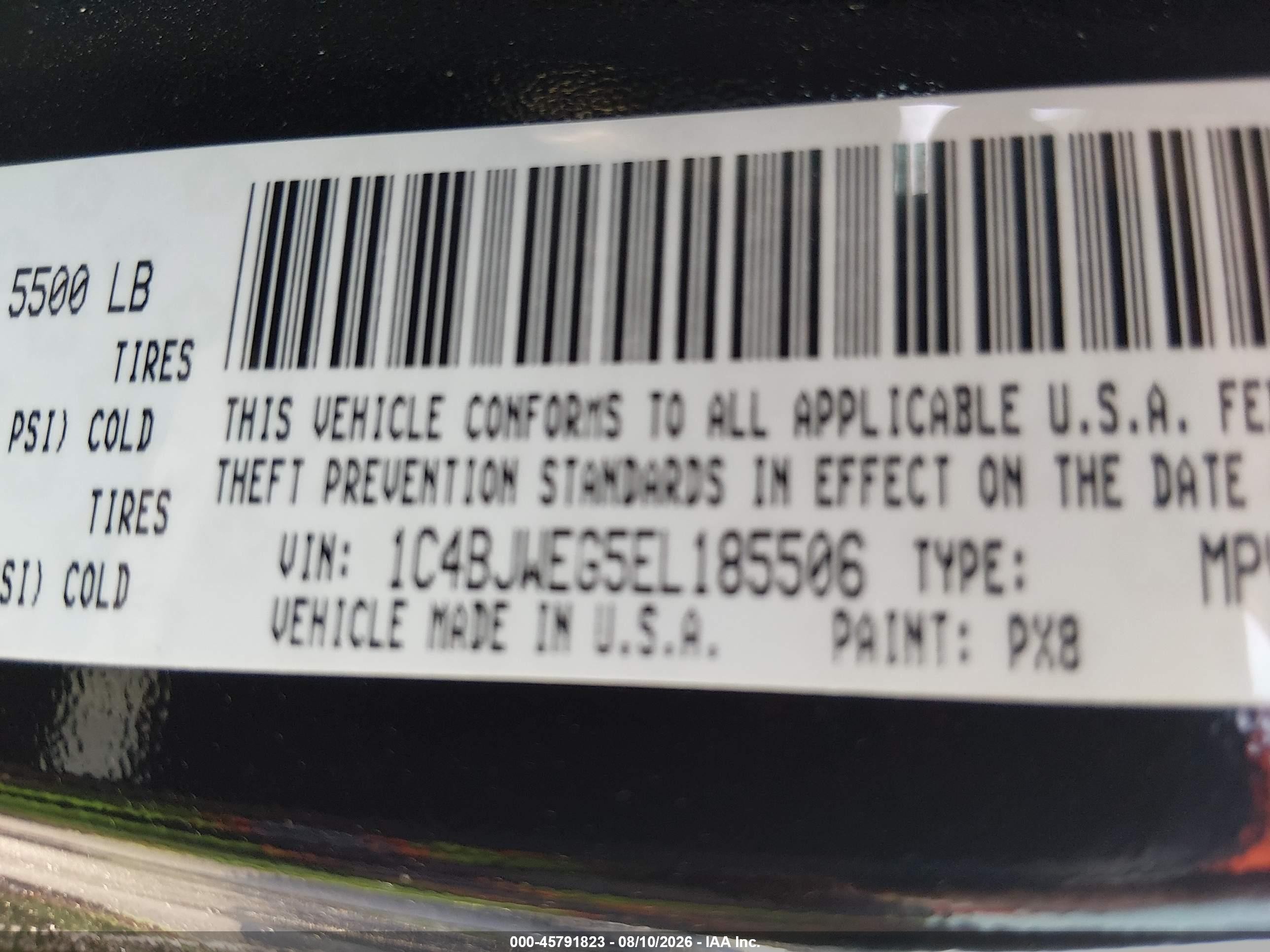 2014 Jeep Wrangler Unlimited Dragon Edition Black vin: 1C4BJWEG5EL185506