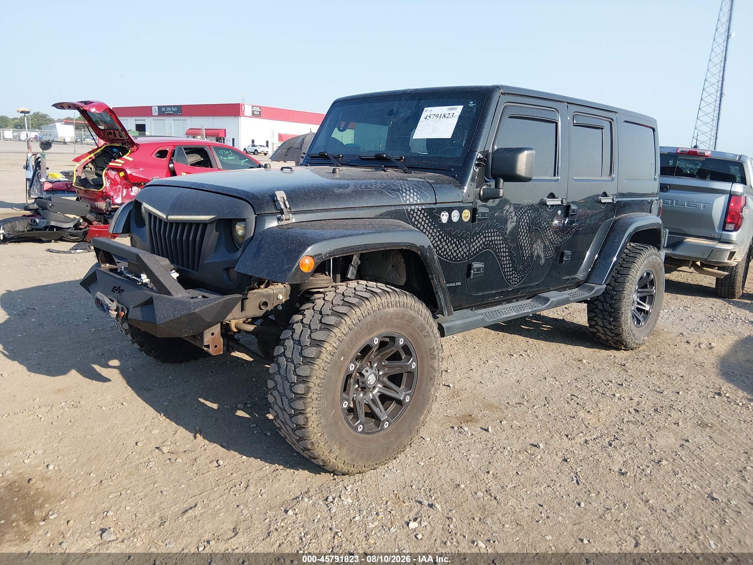 2014 Jeep Wrangler Unlimited Dragon Edition Black vin: 1C4BJWEG5EL185506
