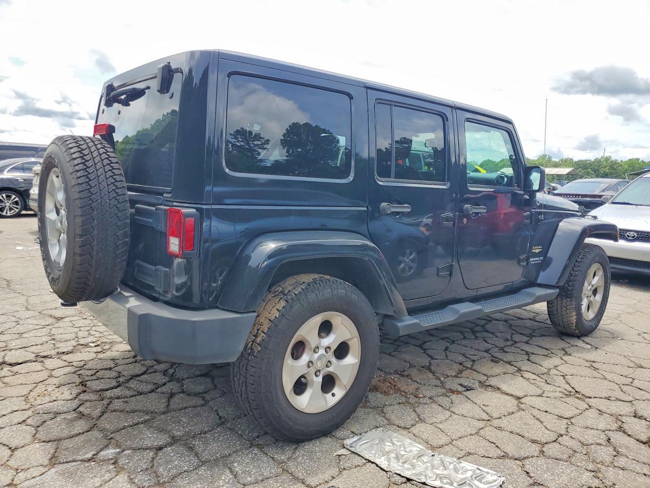 2015 Jeep Wrangler Unlimited Sahara Black vin: 1C4BJWEG5FL528235