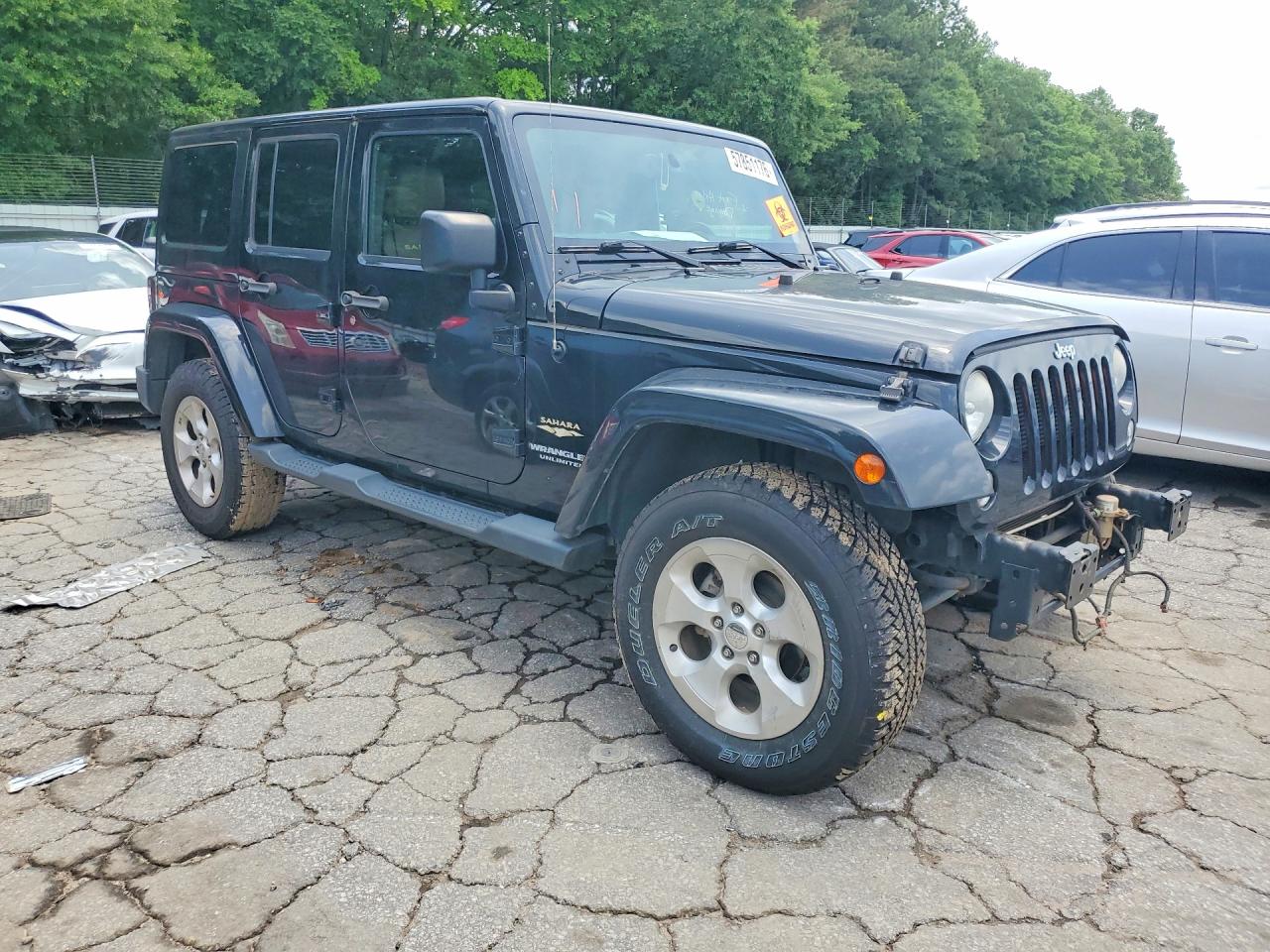 2015 Jeep Wrangler Unlimited Sahara Black vin: 1C4BJWEG5FL528235