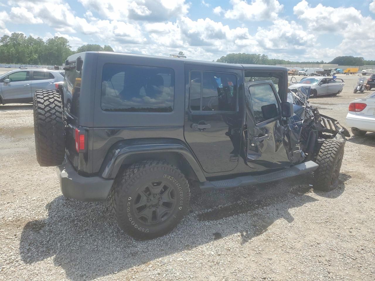 2015 Jeep Wrangler Unlimited Sahara Black vin: 1C4BJWEG5FL624365