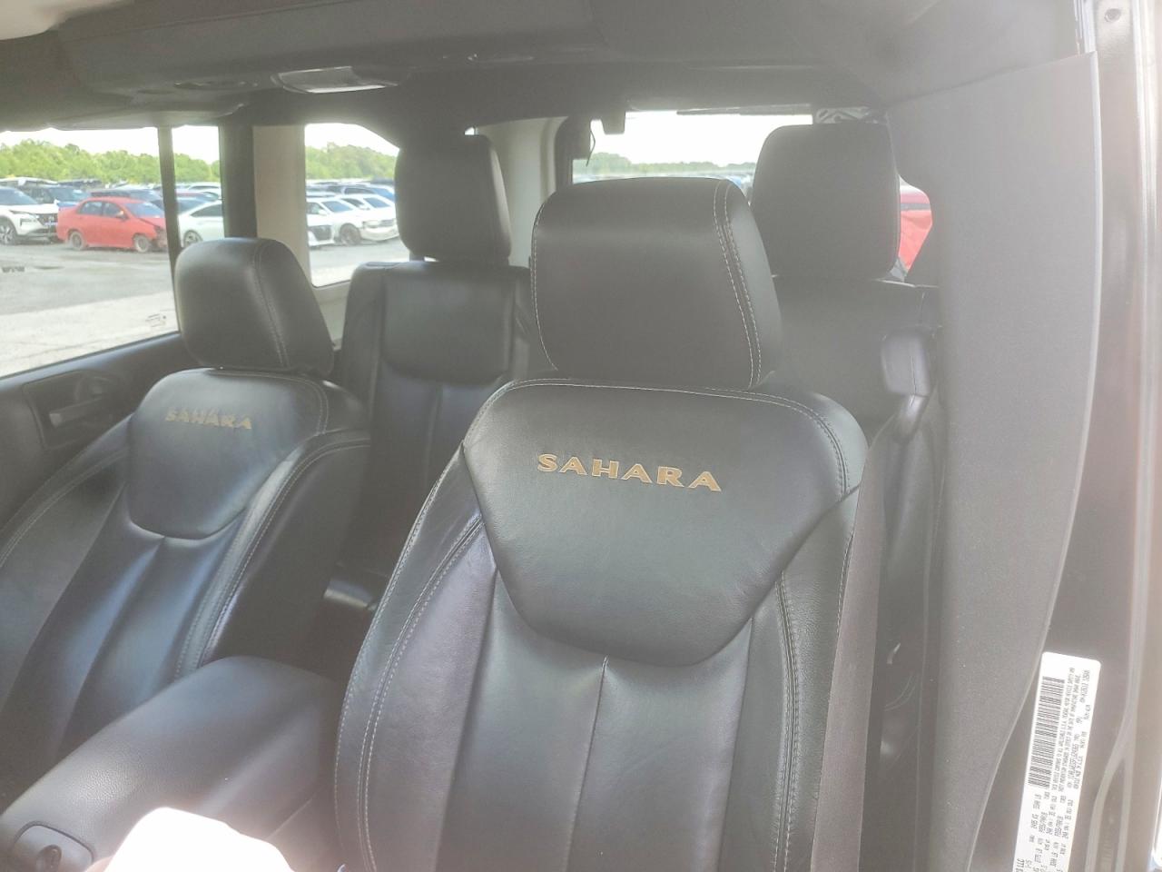 2015 Jeep Wrangler Unlimited Sahara Black vin: 1C4BJWEG5FL624365