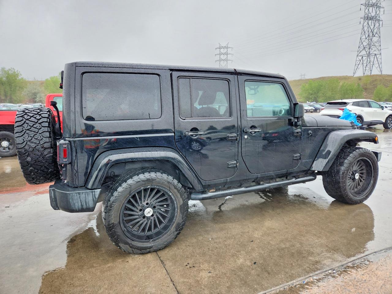 2015 Jeep Wrangler Unlimited Sahara Black vin: 1C4BJWEG5FL643515