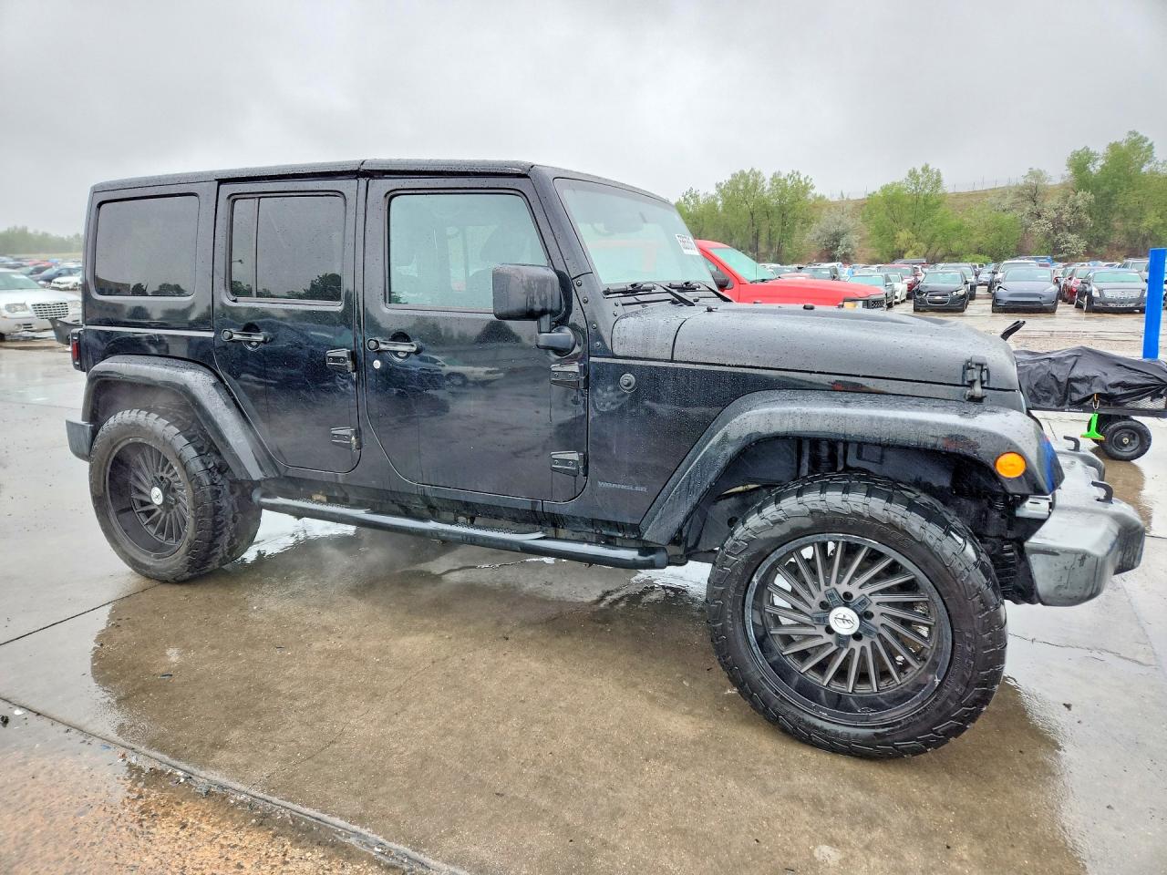 2015 Jeep Wrangler Unlimited Sahara Black vin: 1C4BJWEG5FL643515