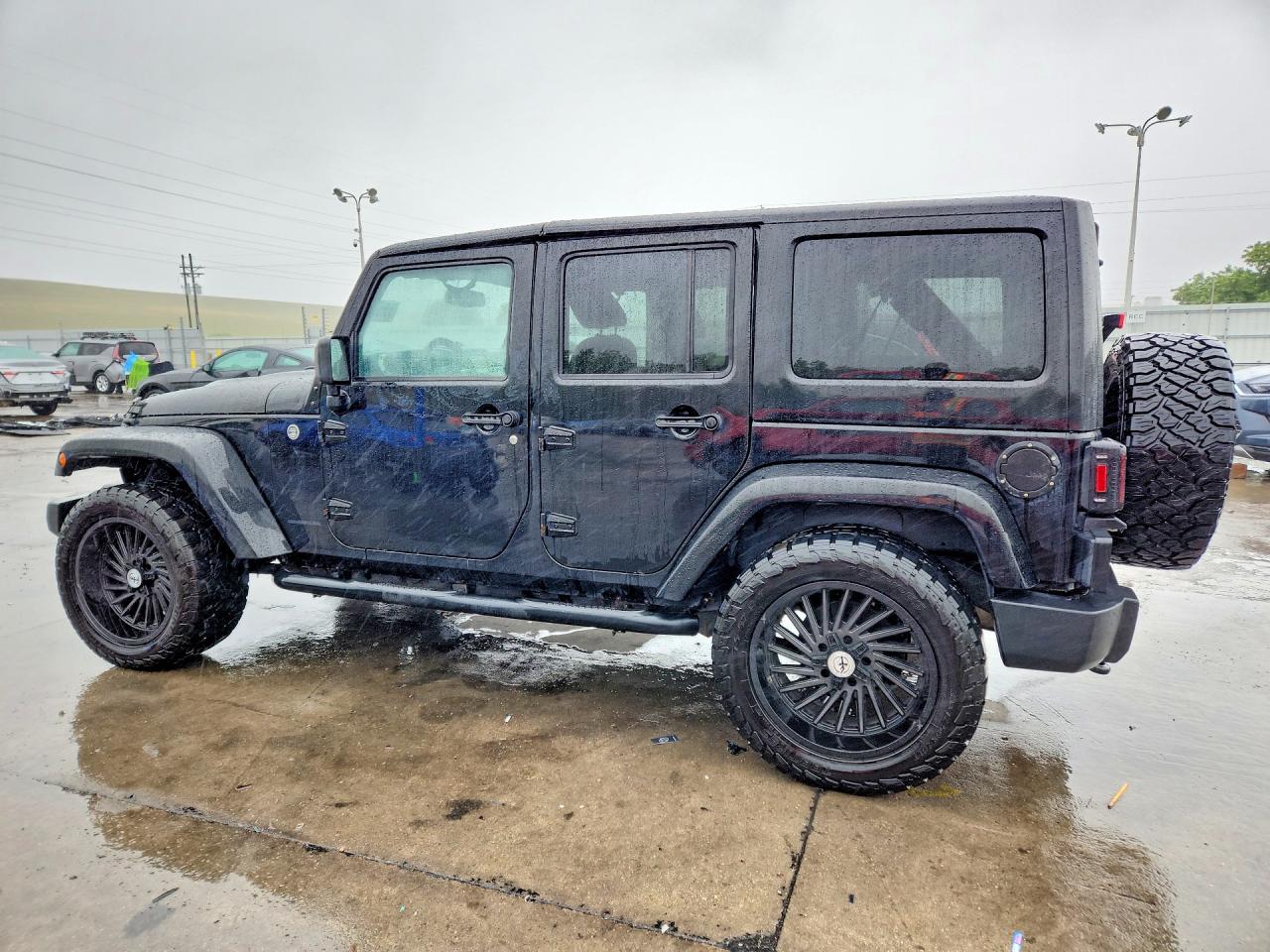 2015 Jeep Wrangler Unlimited Sahara Black vin: 1C4BJWEG5FL643515