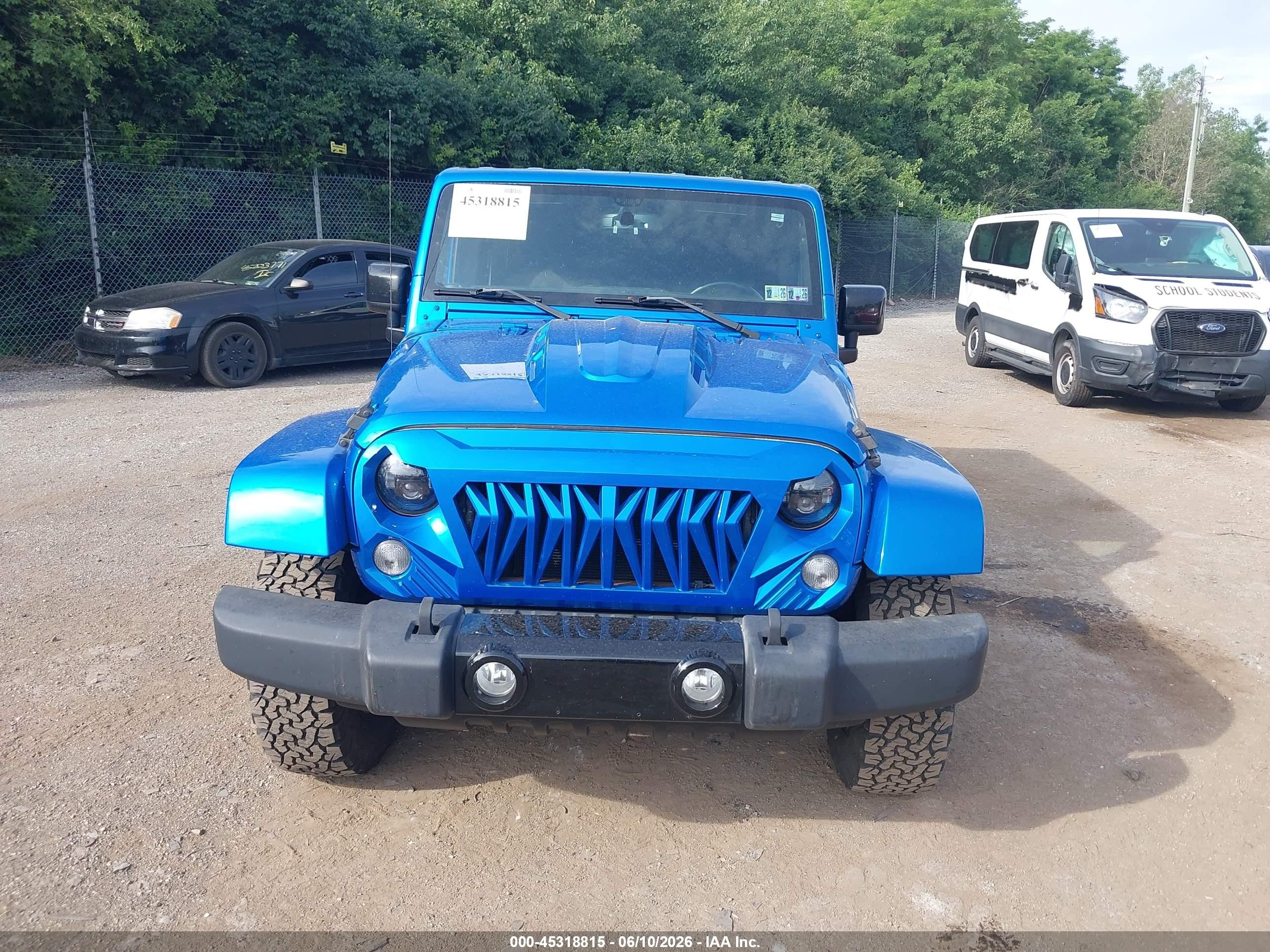 2015 Jeep Wrangler Unlimited Altitude Light Blue vin: 1C4BJWEG5FL700103