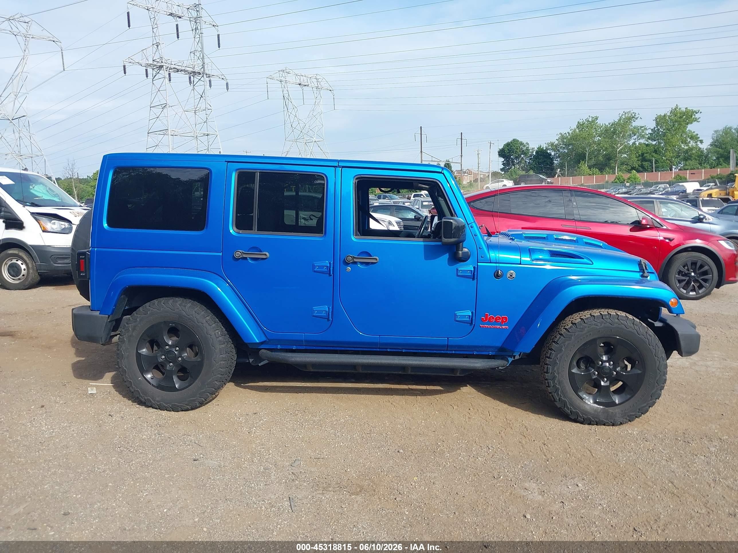 2015 Jeep Wrangler Unlimited Altitude Light Blue vin: 1C4BJWEG5FL700103