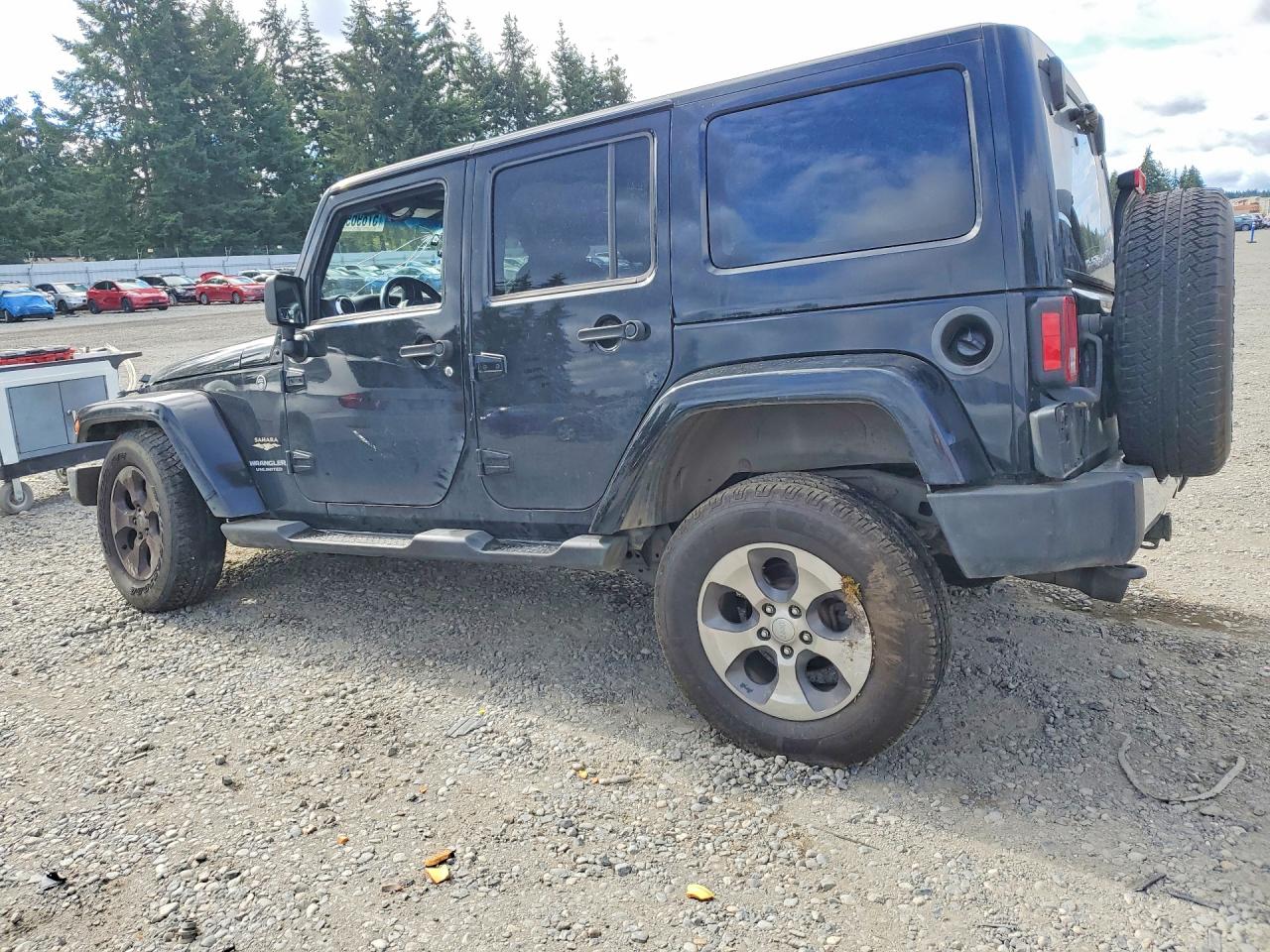 2013 Jeep Wrangler Unlimited Sahara Black vin: 1C4BJWEG6DL635601