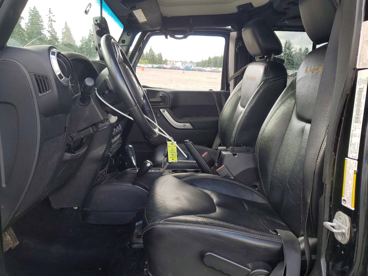2013 Jeep Wrangler Unlimited Sahara Black vin: 1C4BJWEG6DL635601