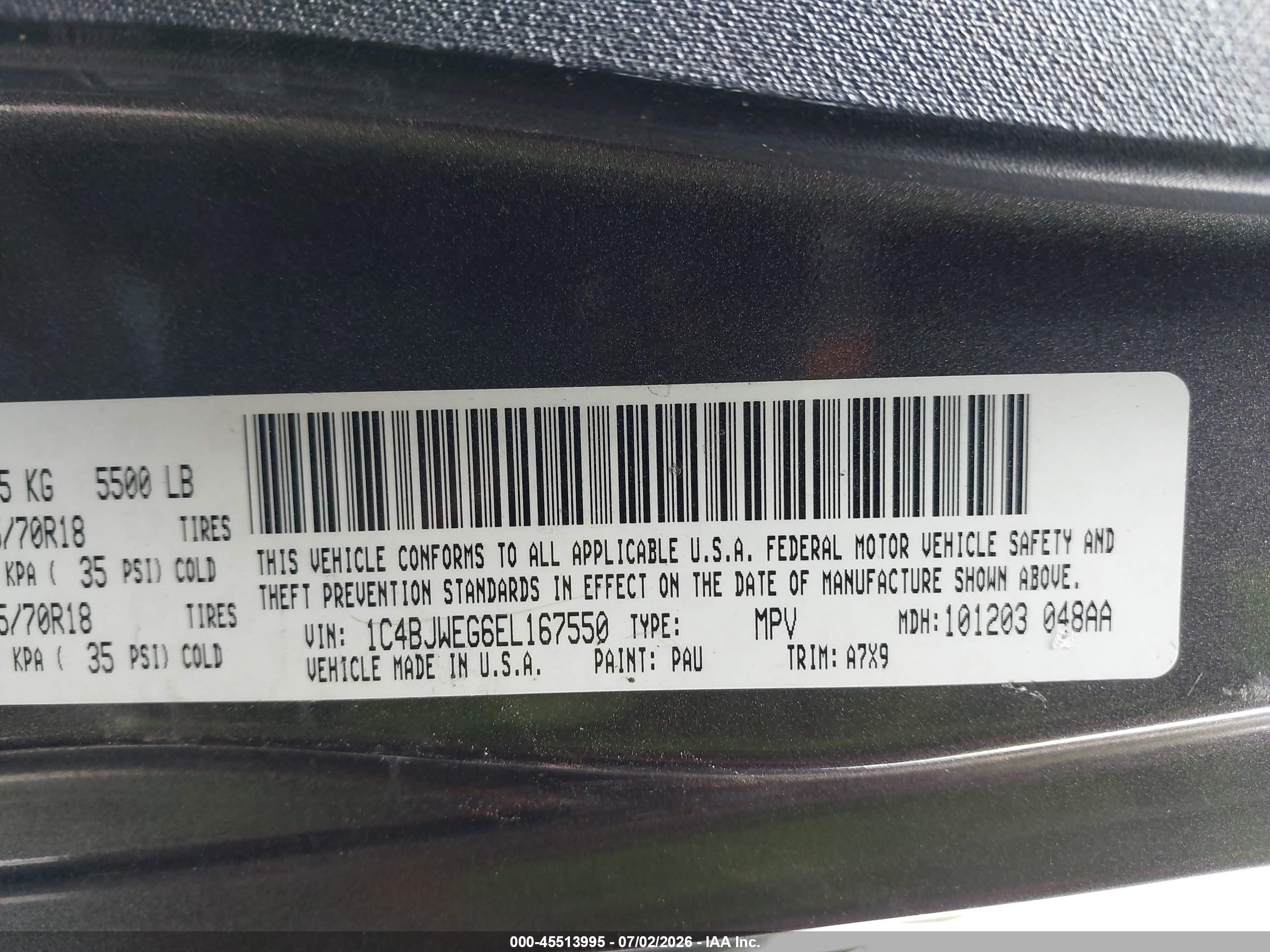 2014 Jeep Wrangler Unlimited Sahara Gray vin: 1C4BJWEG6EL167550