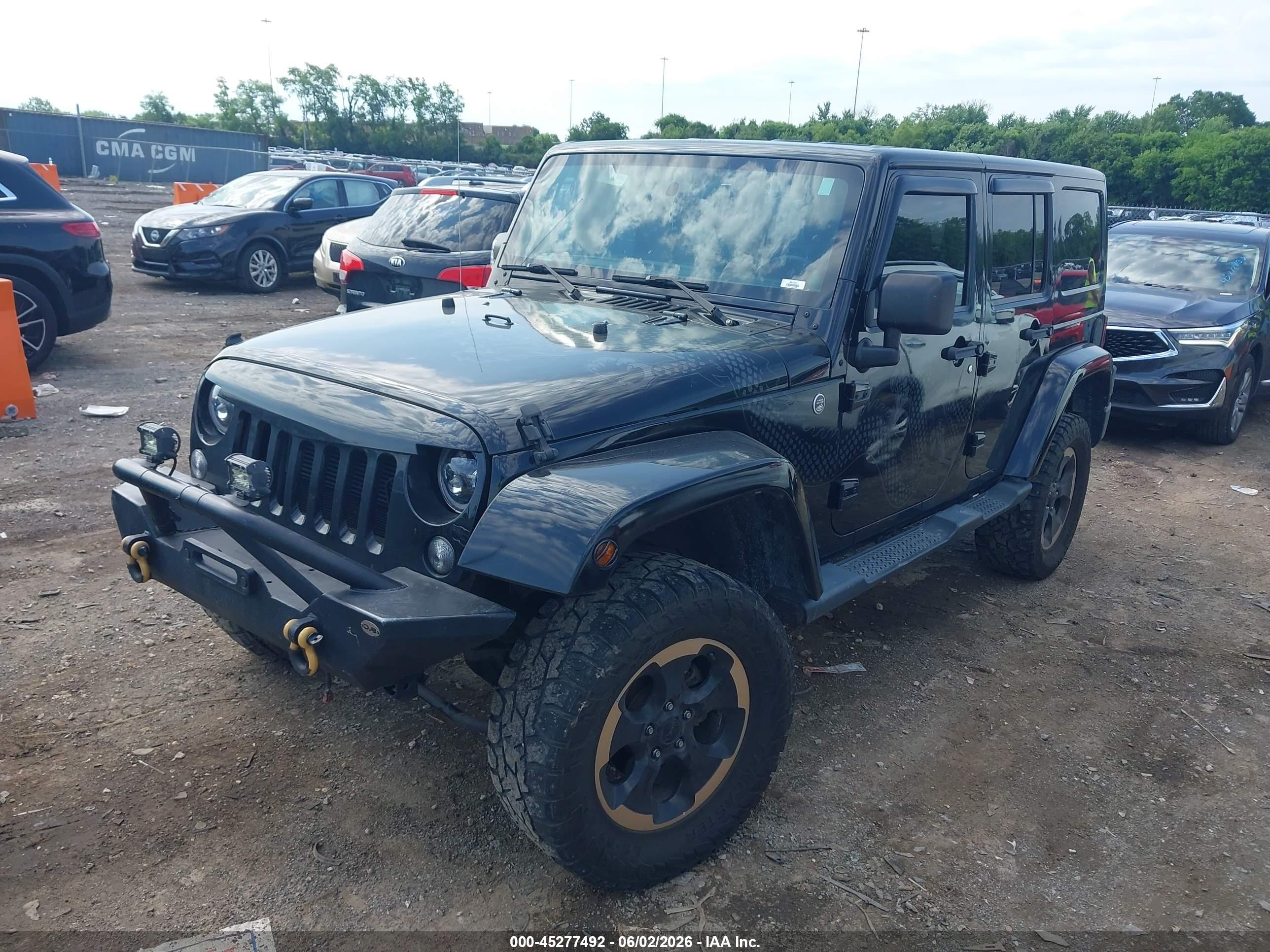 2014 Jeep Wrangler Unlimited Dragon Edition Black vin: 1C4BJWEG6EL199401