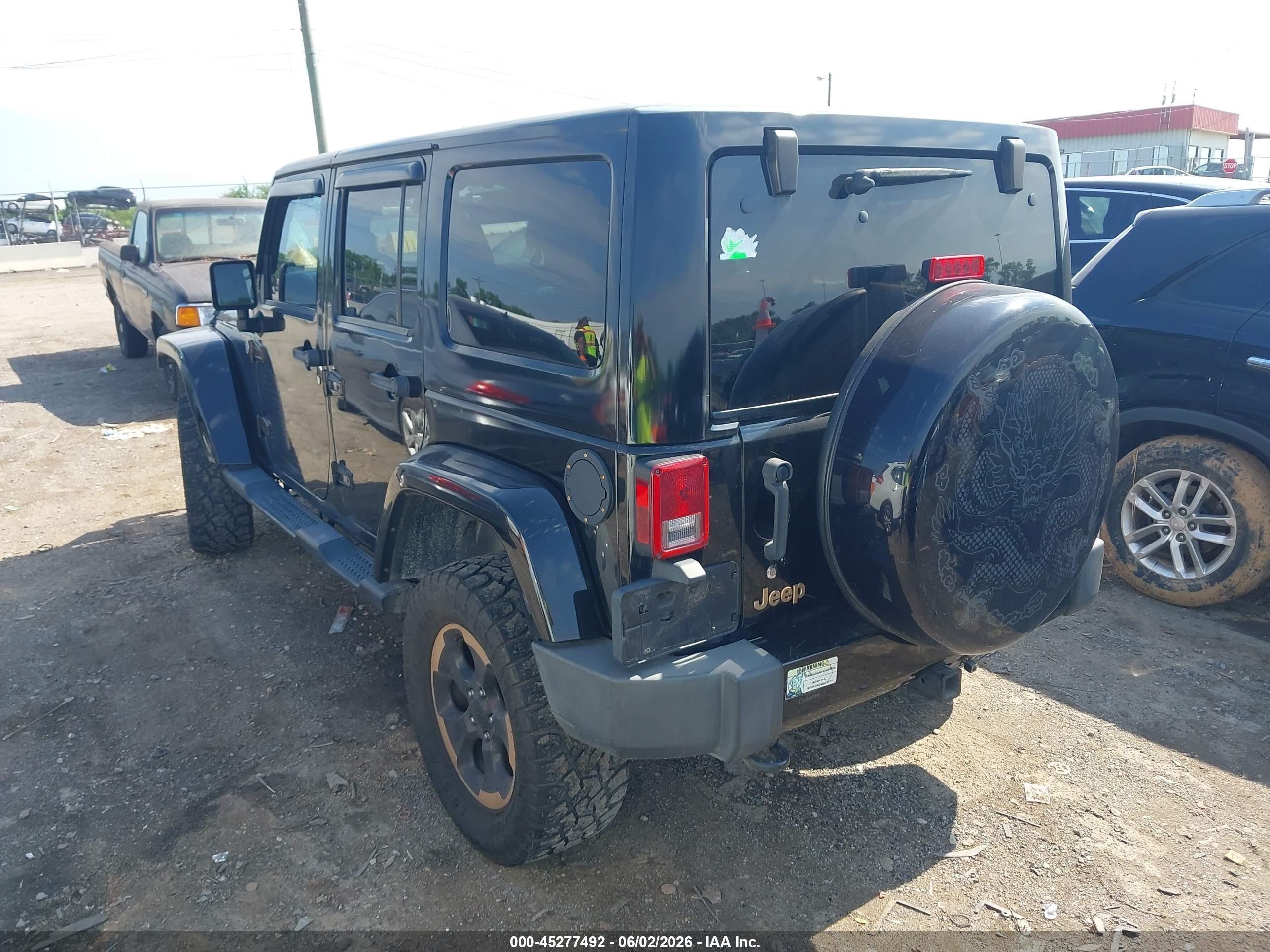 2014 Jeep Wrangler Unlimited Dragon Edition Black vin: 1C4BJWEG6EL199401