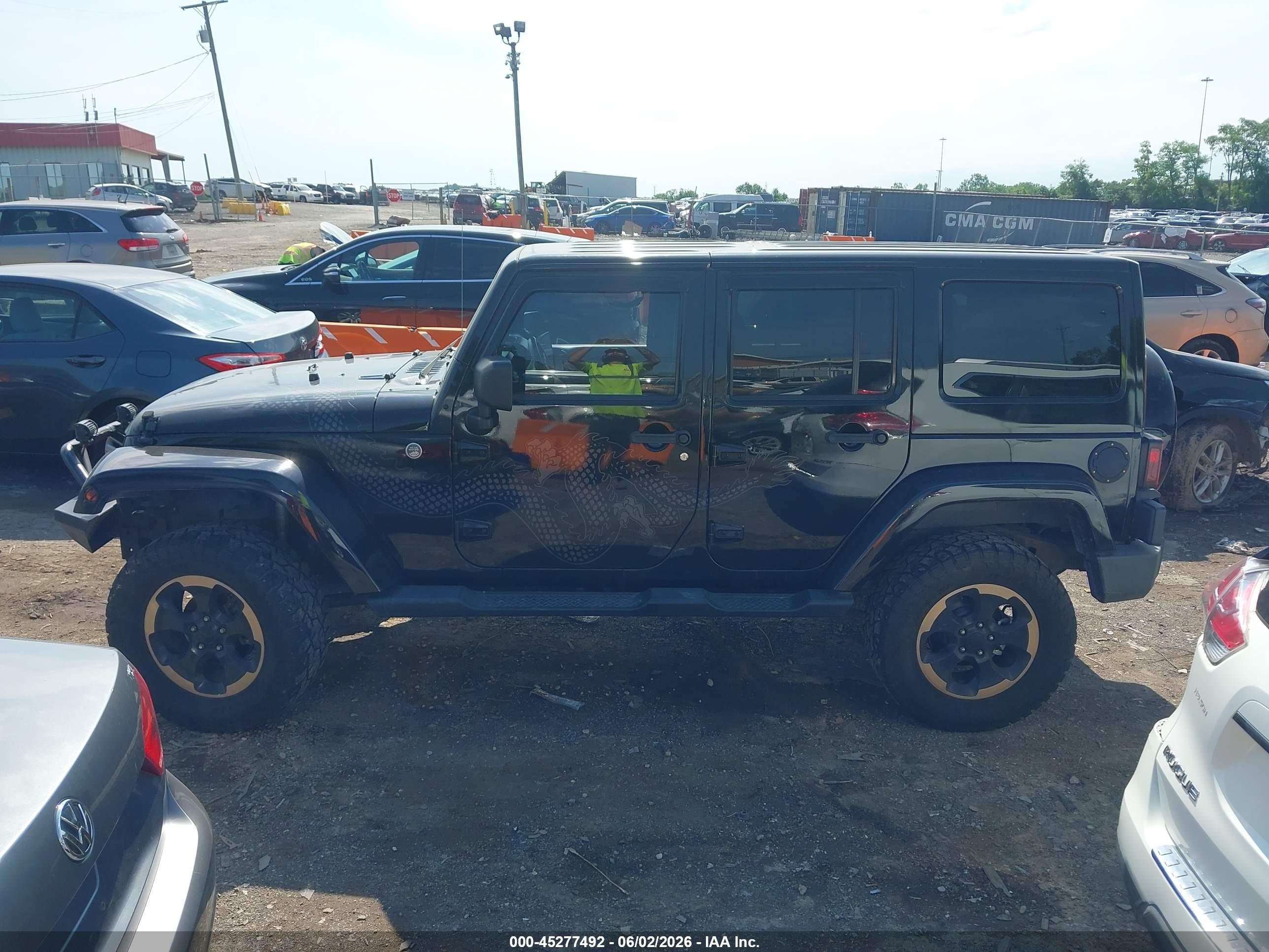 2014 Jeep Wrangler Unlimited Dragon Edition Black vin: 1C4BJWEG6EL199401