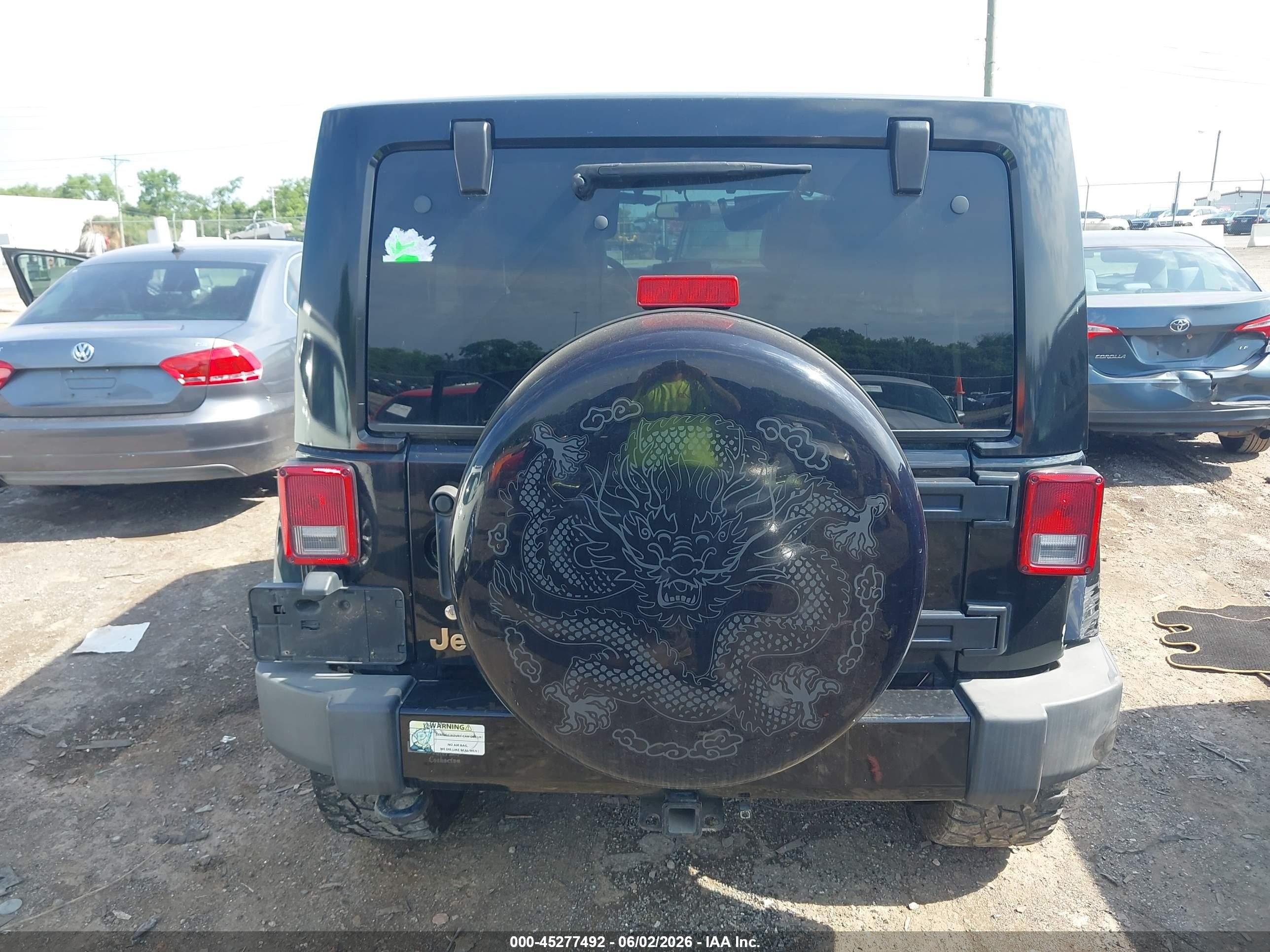 2014 Jeep Wrangler Unlimited Dragon Edition Black vin: 1C4BJWEG6EL199401