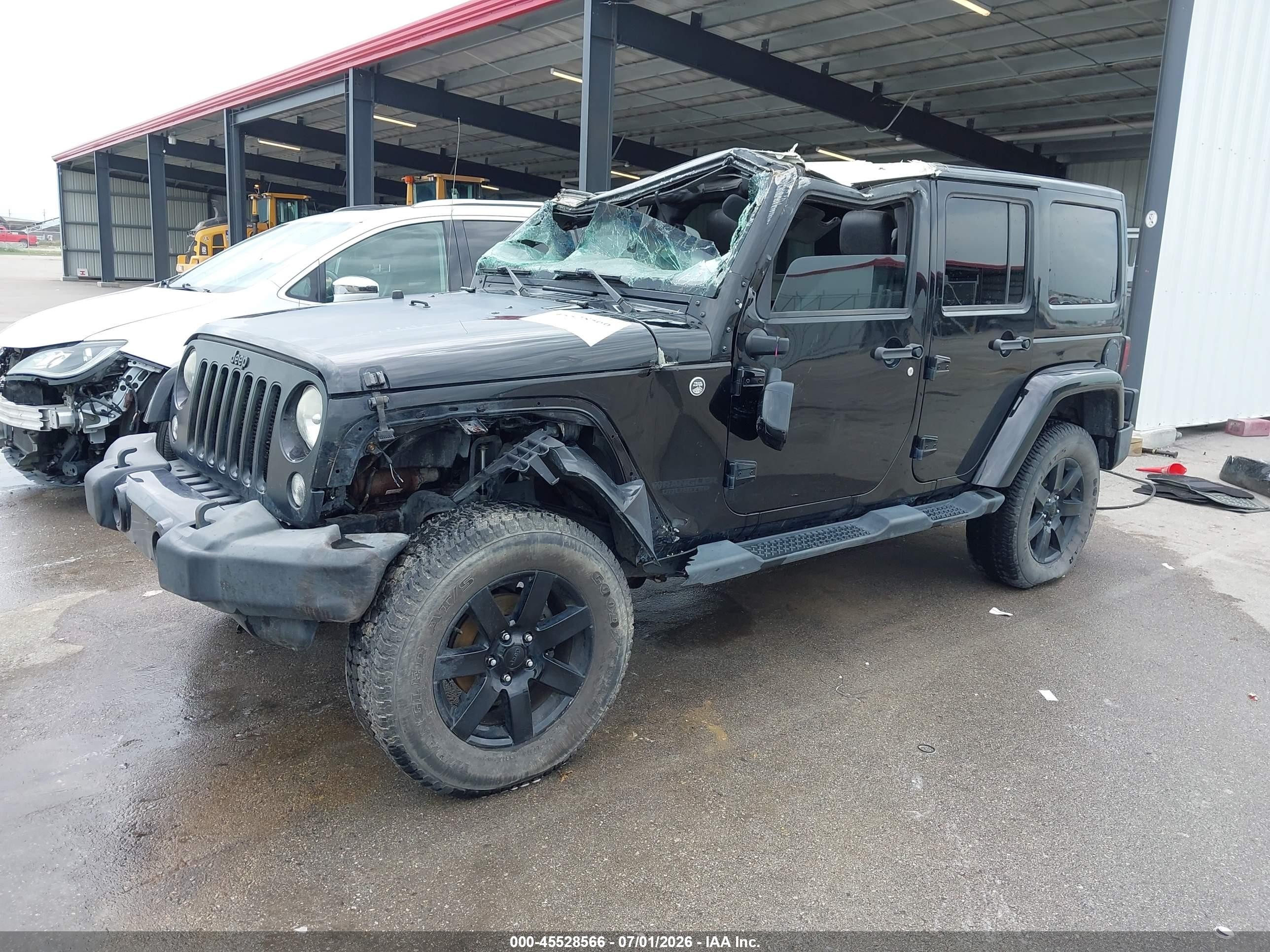 2014 Jeep Wrangler Unlimited Sahara Black vin: 1C4BJWEG6EL263324