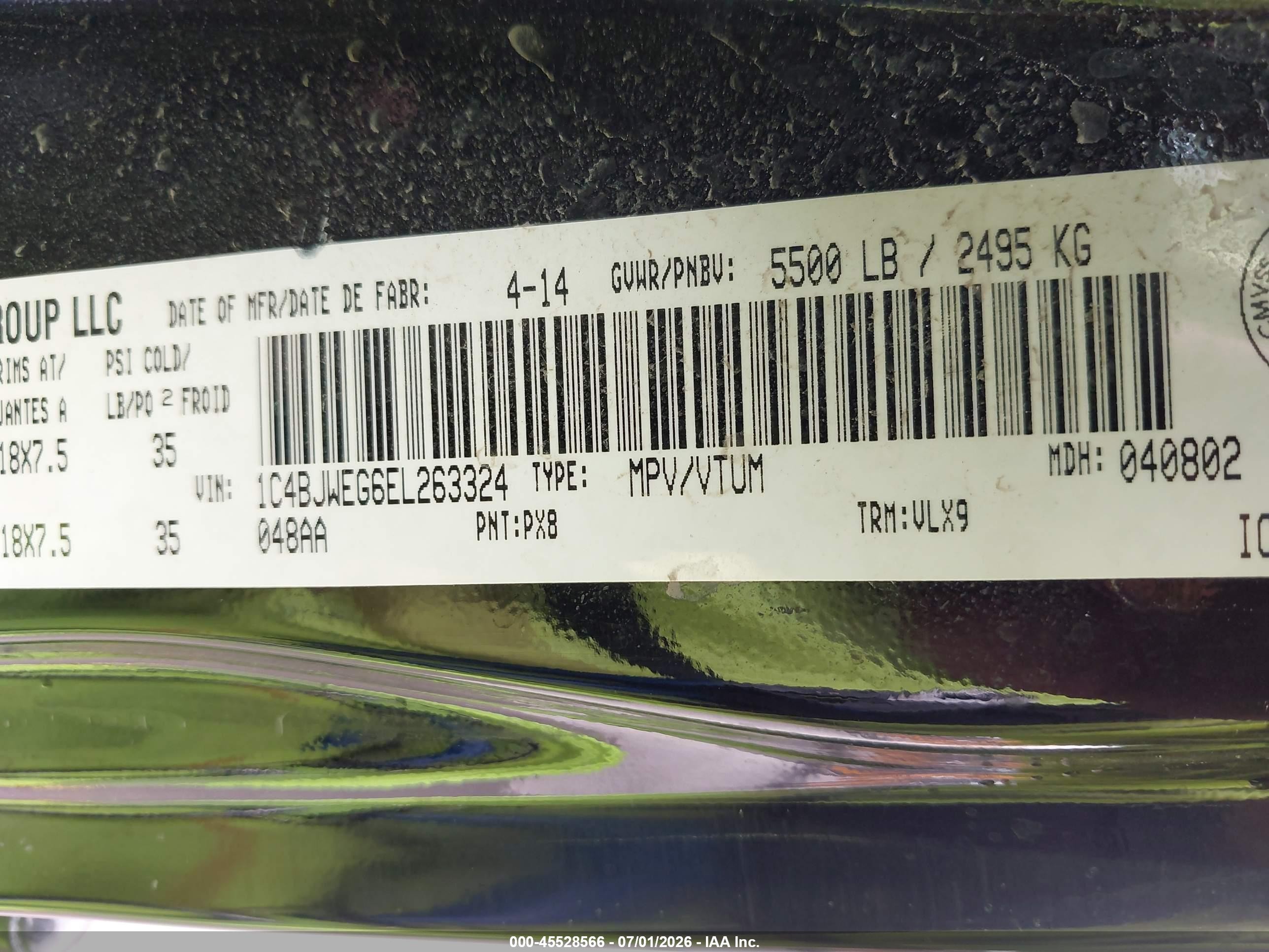 2014 Jeep Wrangler Unlimited Sahara Black vin: 1C4BJWEG6EL263324