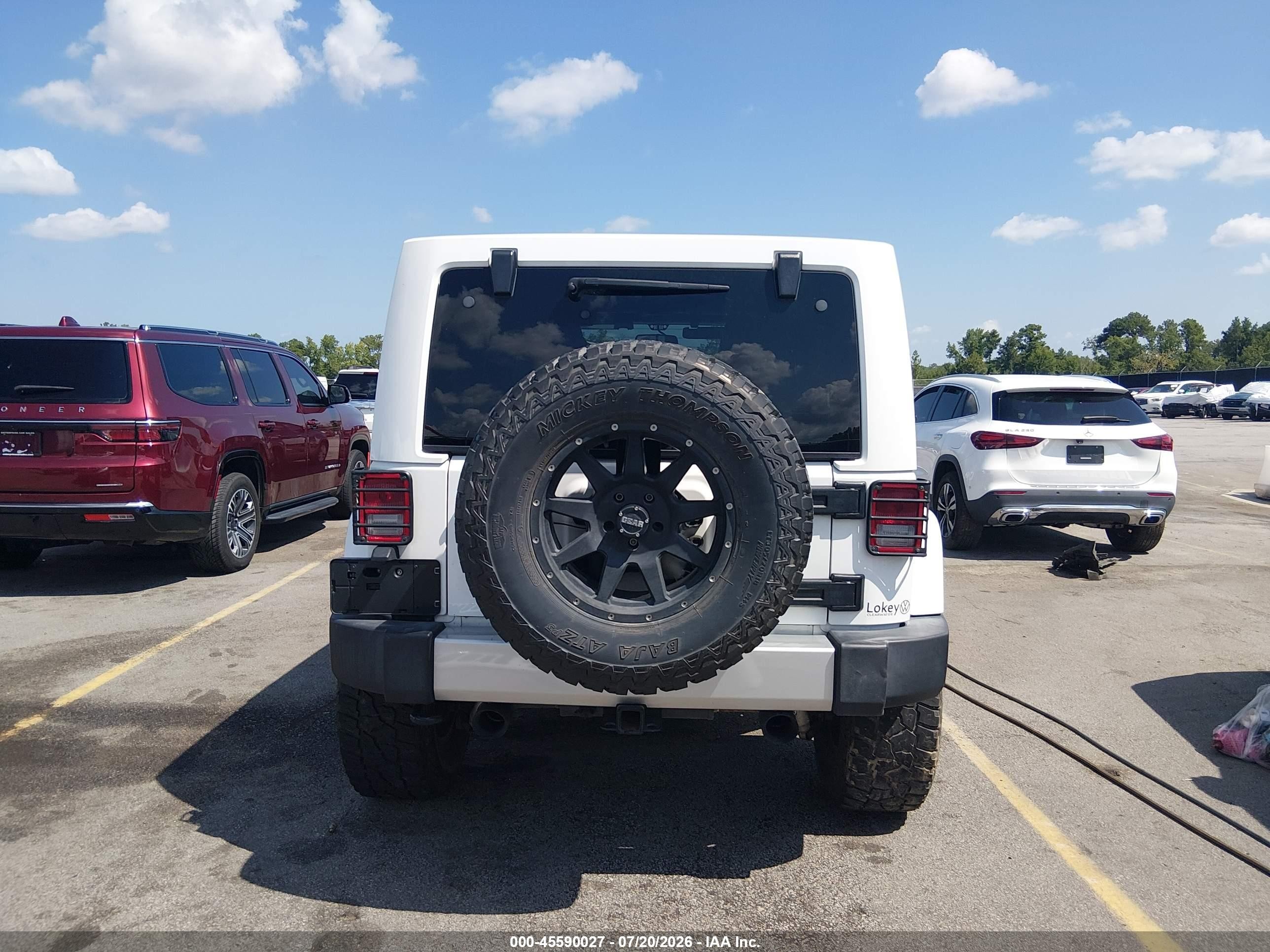 2014 Jeep Wrangler Unlimited Sahara Белый vin: 1C4BJWEG6EL272265