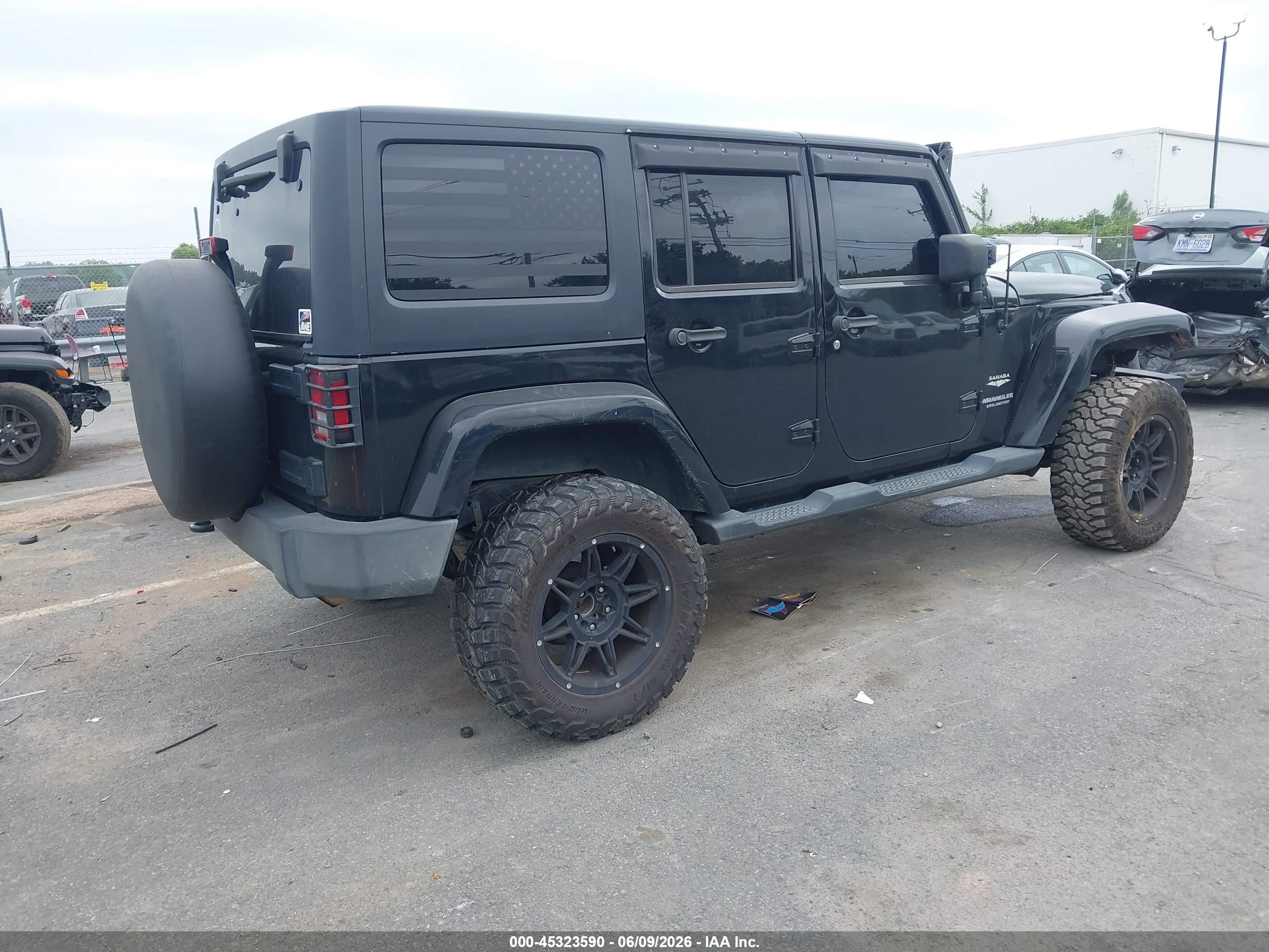 2015 Jeep Wrangler Unlimited Sahara Черный vin: 1C4BJWEG6FL504414