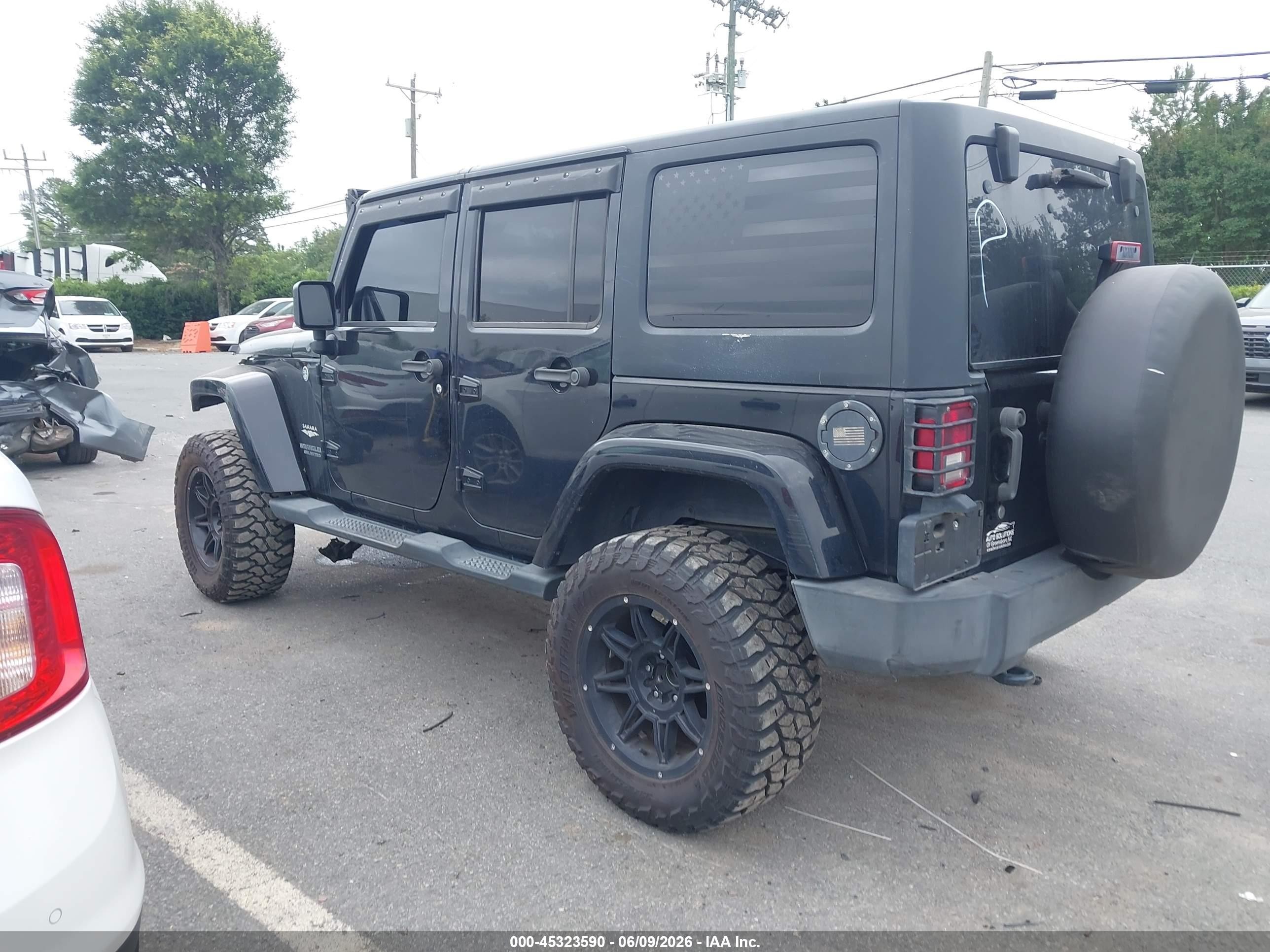 2015 Jeep Wrangler Unlimited Sahara Черный vin: 1C4BJWEG6FL504414