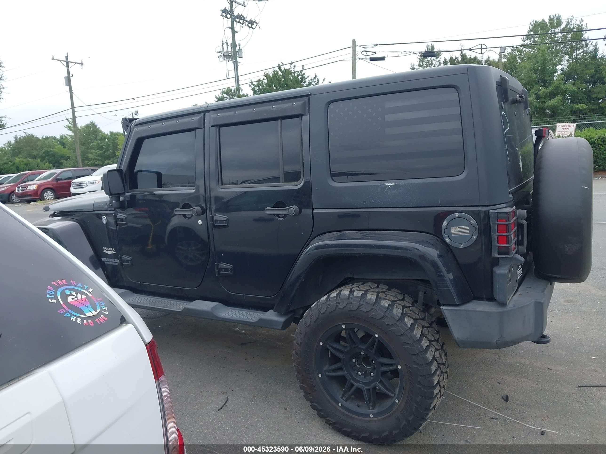 2015 Jeep Wrangler Unlimited Sahara Черный vin: 1C4BJWEG6FL504414